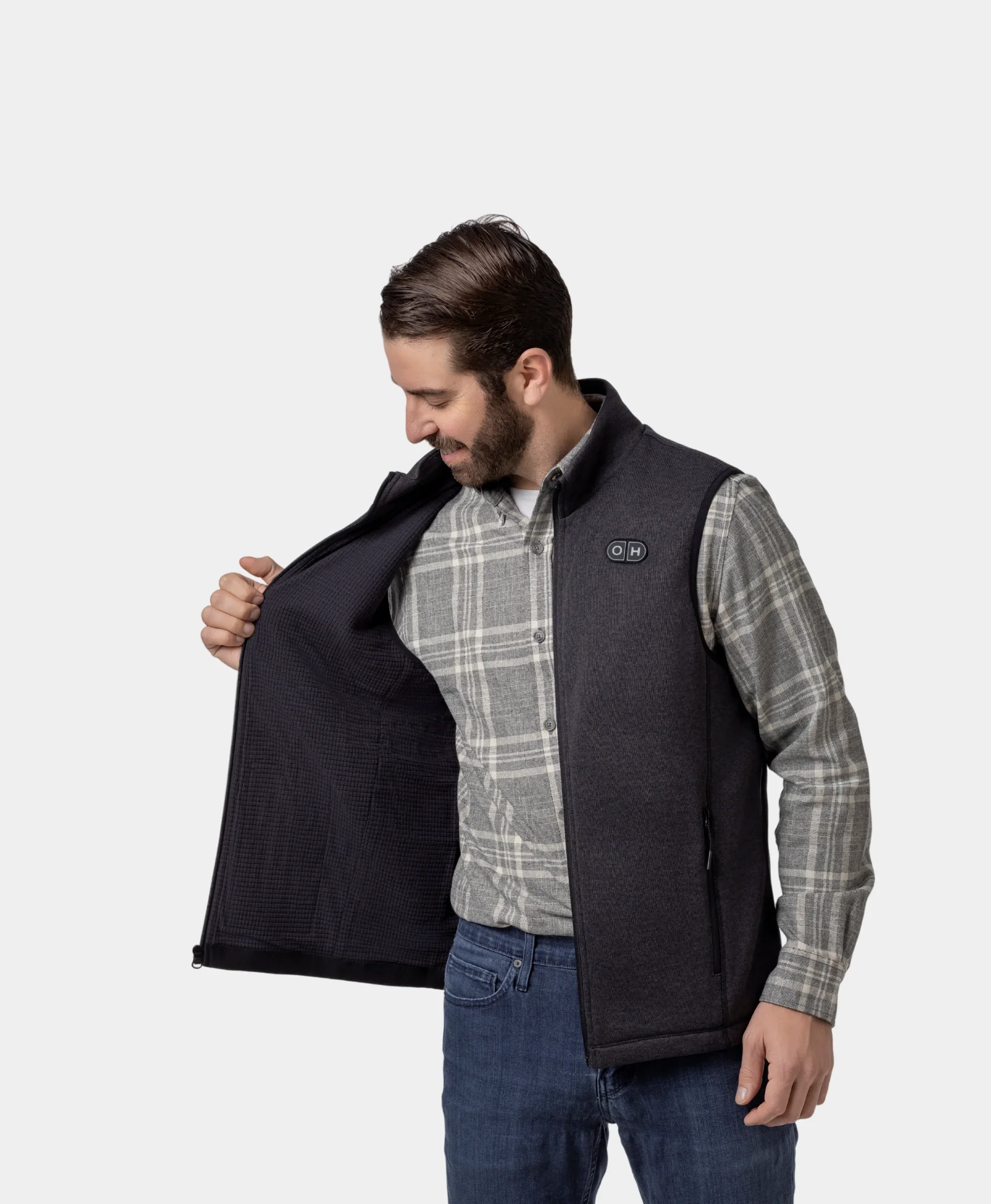 ororo x OpenHeat OH-1 Men’s Heated Recycled Fleece Vest (w/ Type-C Power Port) - Image 8