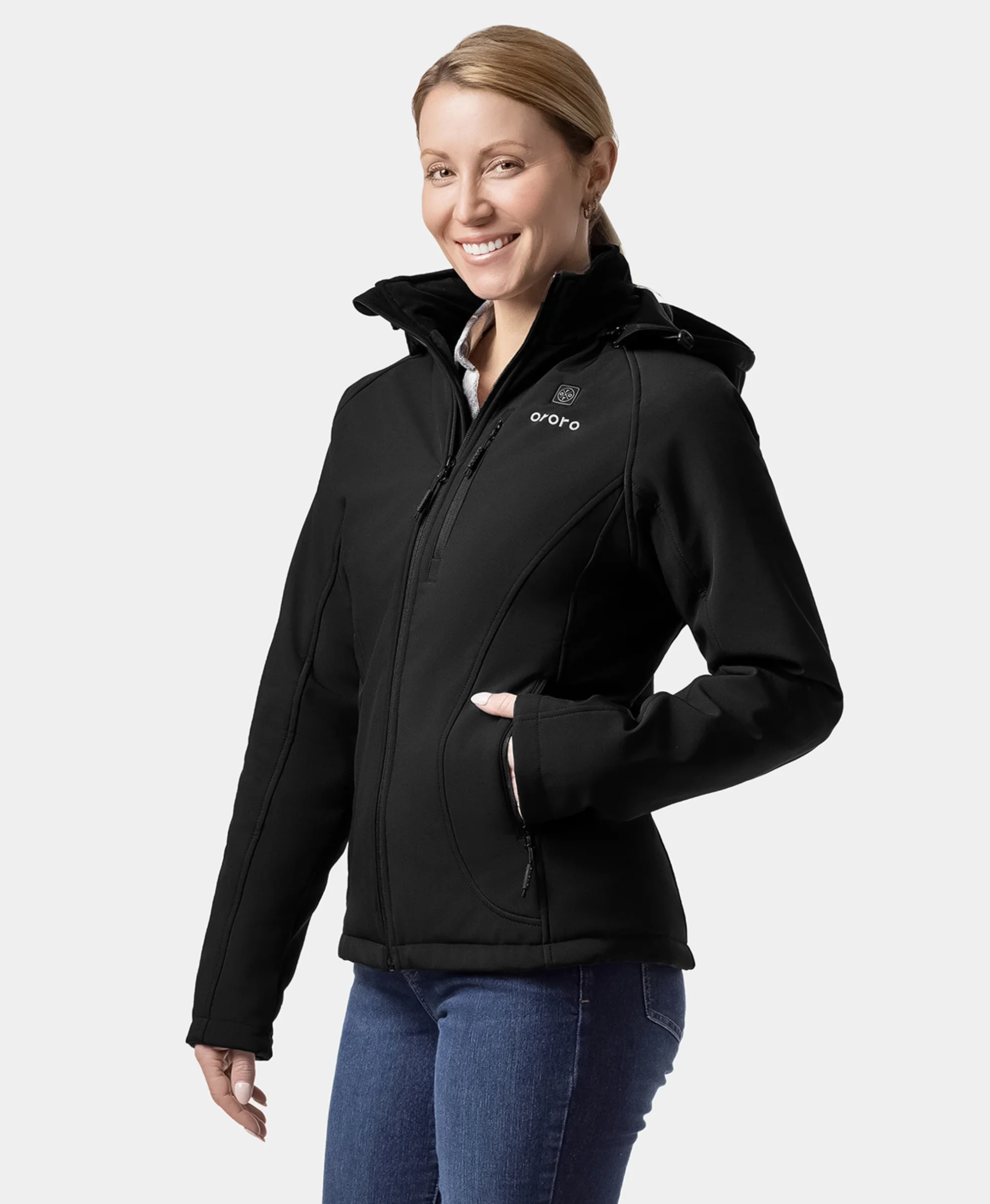 (Open-box) Paragon Women's Heated Jacket - Black (Battery Set Not Included) - Image 7
