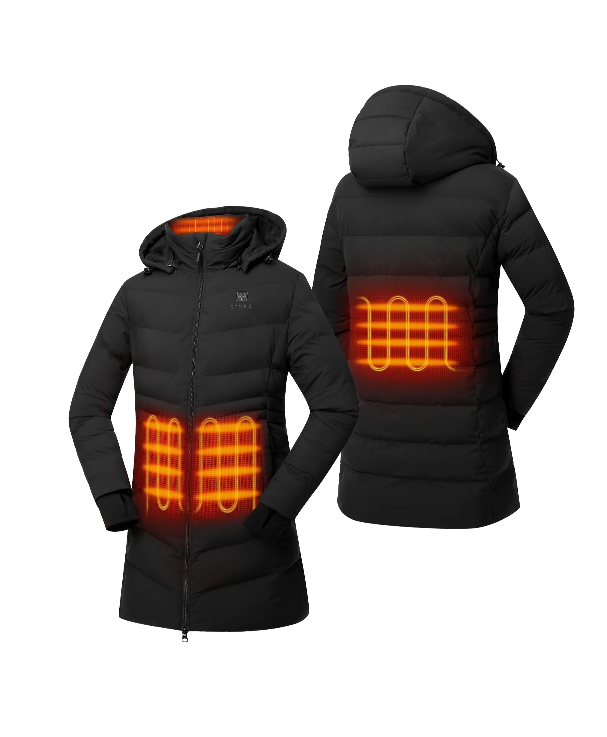Parkside Women's 4-Zone Heated Puffer Parka Jacket (Apparel Only) - Image 2