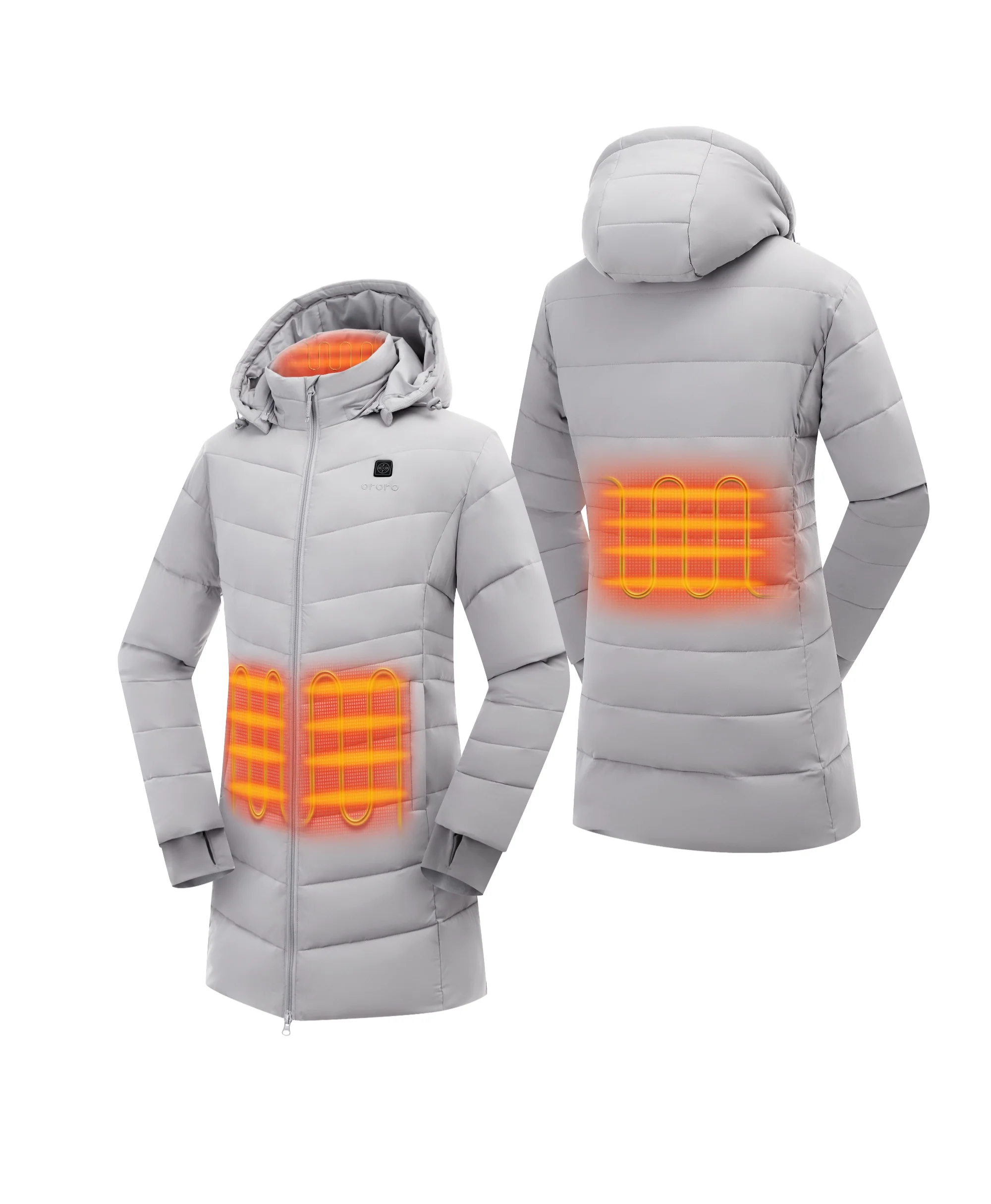 Parkside Women's 4-Zone Heated Puffer Parka Jacket (Apparel Only) - Image 15