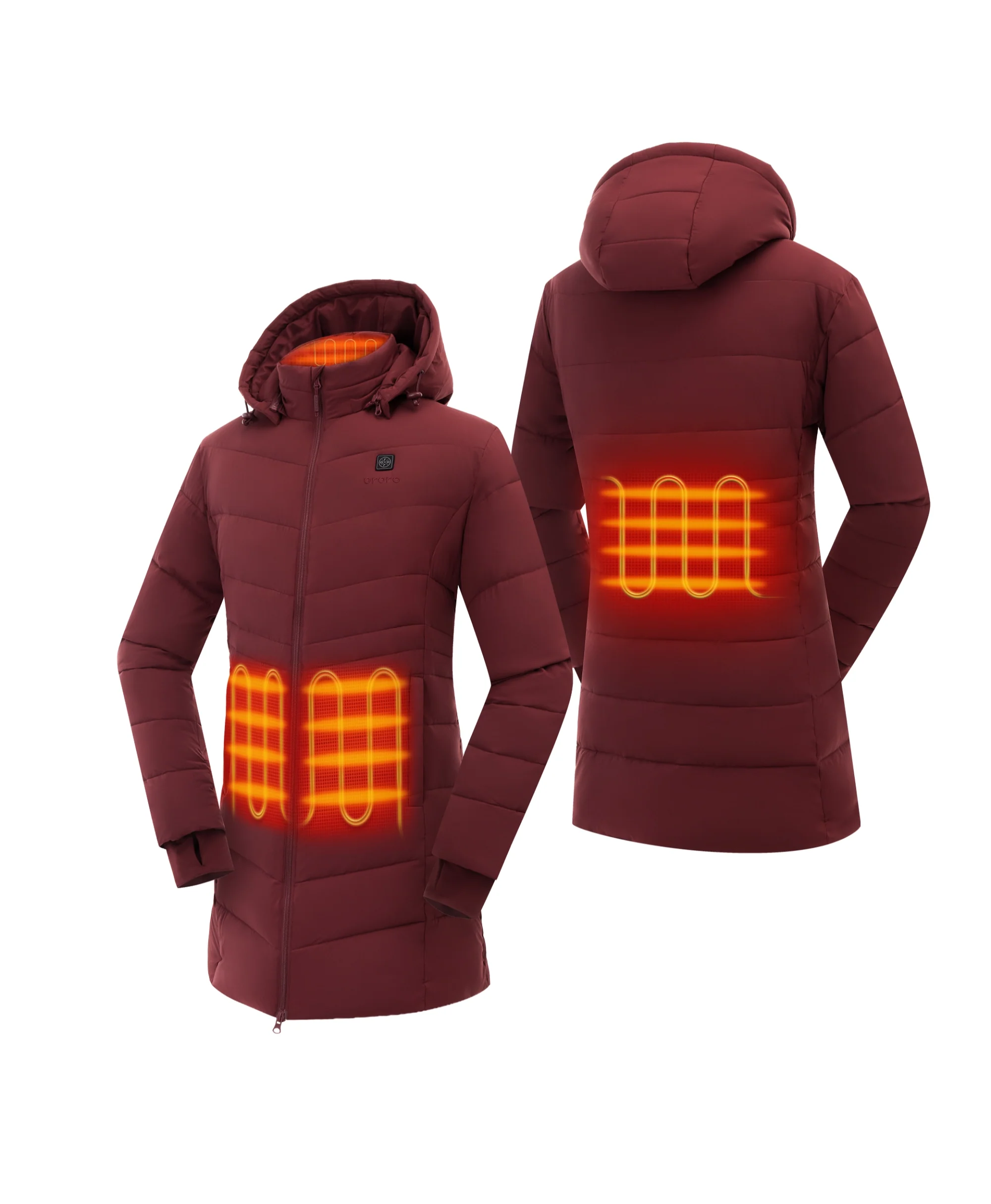 Parkside Women's 4-Zone Heated Puffer Parka Jacket (Apparel Only) - Image 28