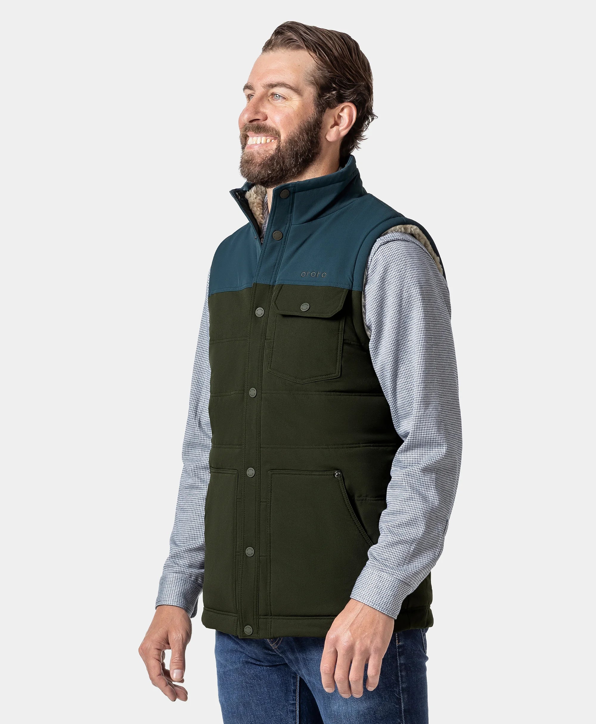 Sierra Men's Heated Sherpa Lined Vest (Final Sale) - Image 3