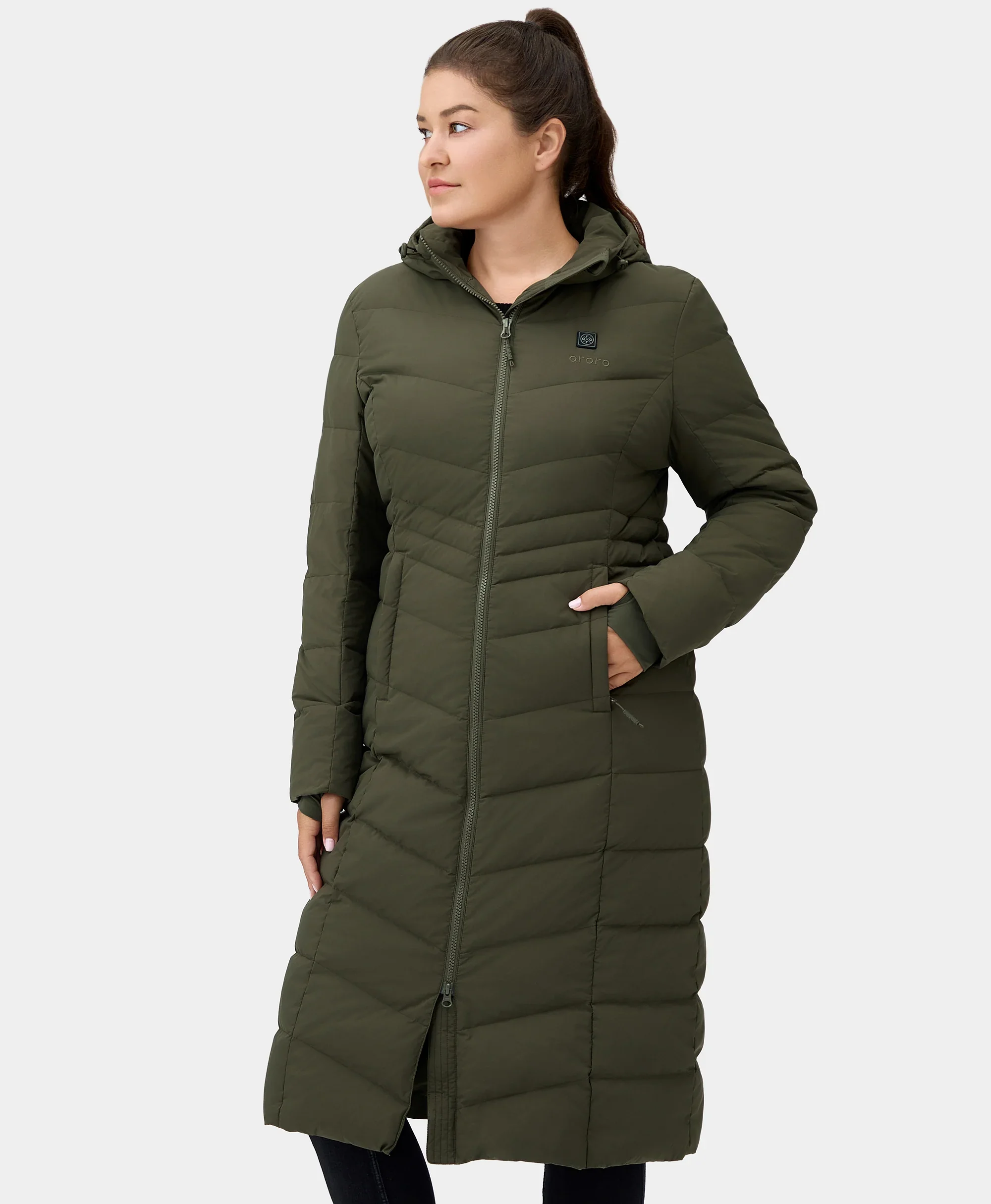 SOHO Women's Heated Down Parka Jacket (Apparel Only) - Image 17