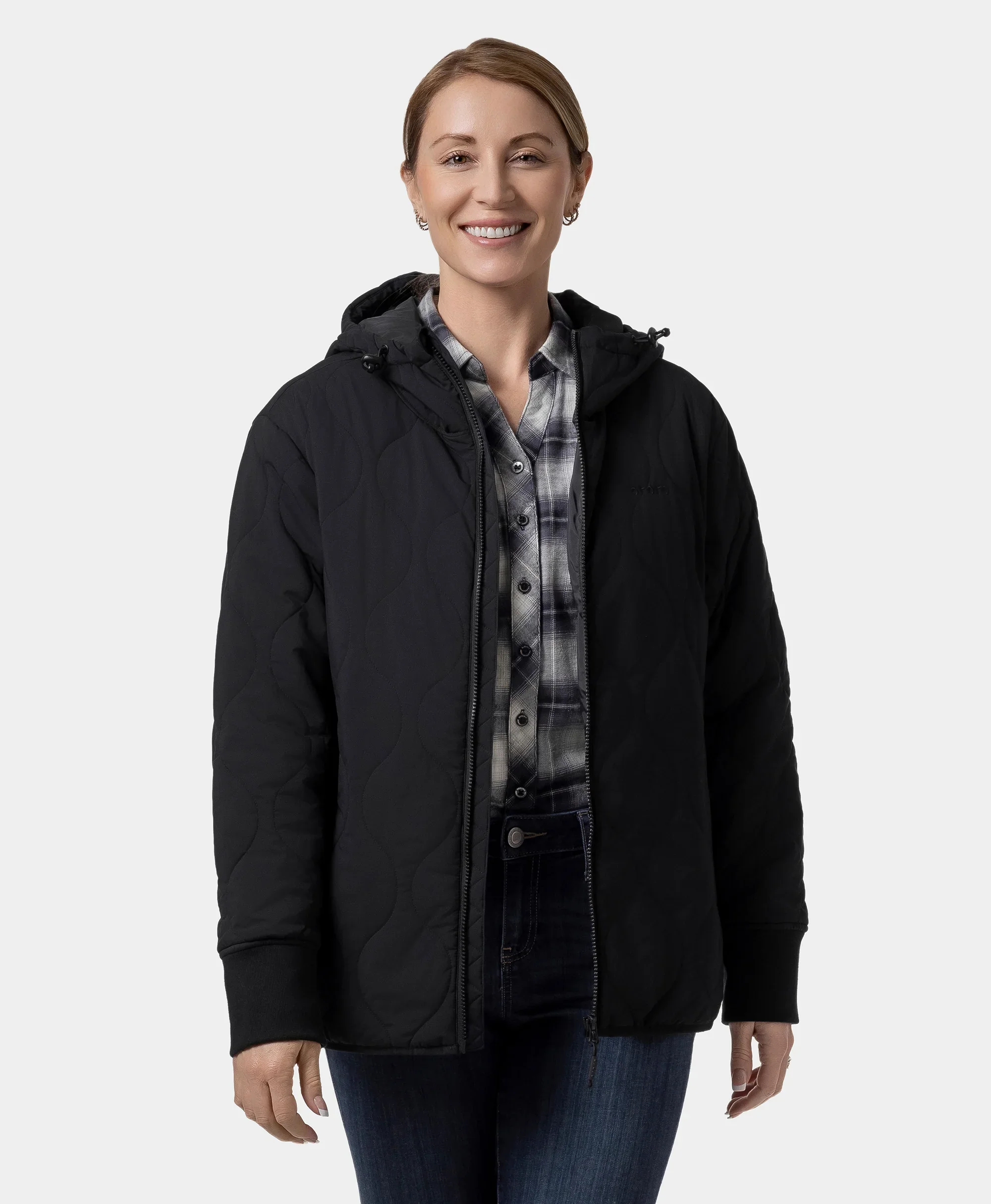 Stargazer Women's Heated Quilted Hoodie Jacket (Final Sale)