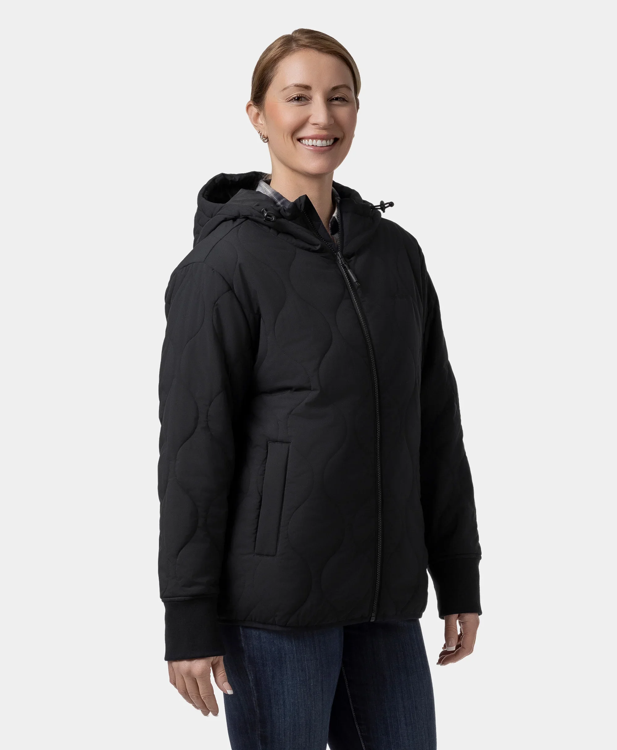 Stargazer Women's Heated Quilted Hoodie Jacket (Final Sale) - Image 3