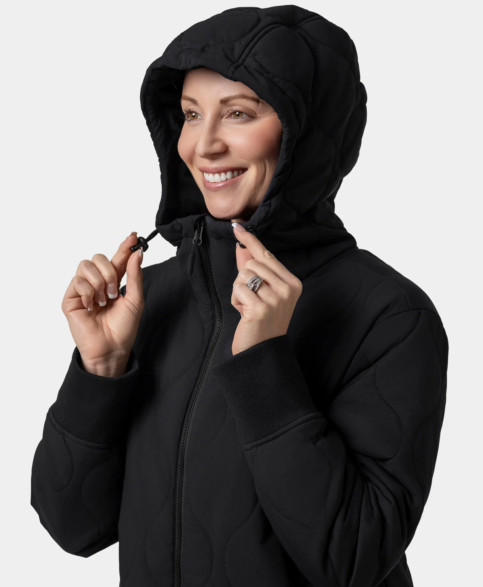 Stargazer Women's Heated Quilted Hoodie Jacket (Final Sale) - Image 6