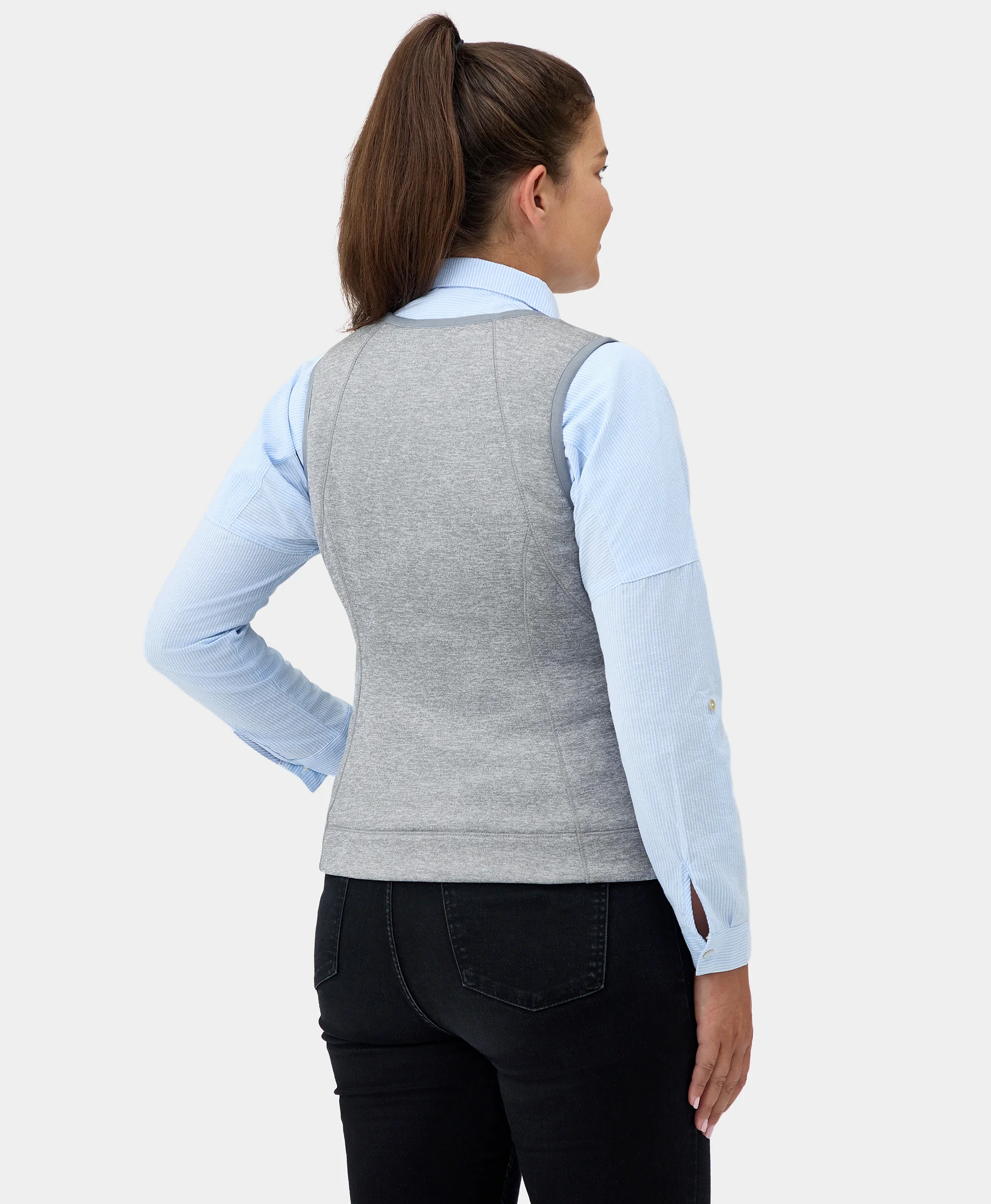 Suzanne Women's Heated Liner Vest - Gray (Final Sale) - Image 8