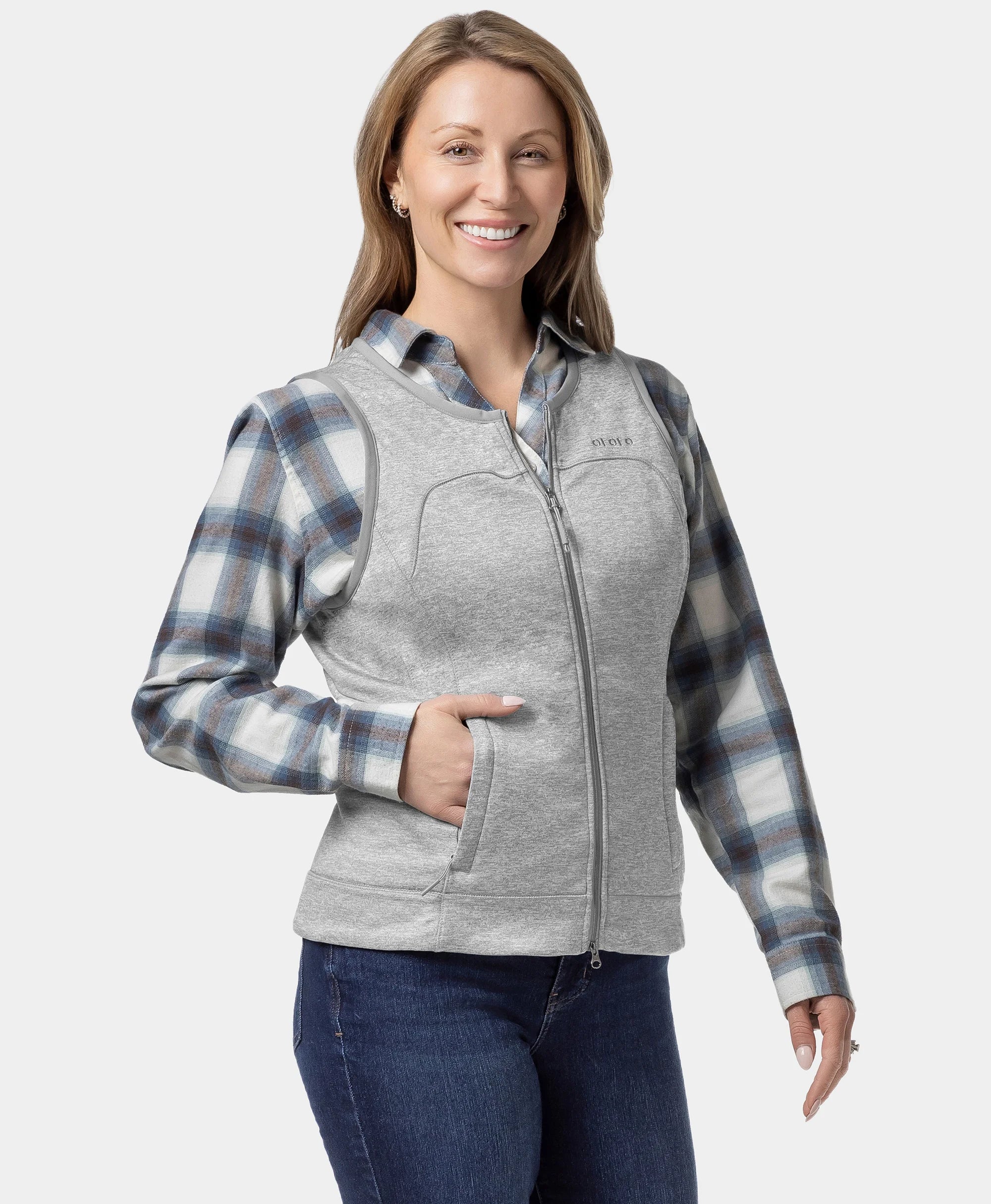 Suzanne Women's Heated Liner Vest - Gray (Final Sale) - Image 4