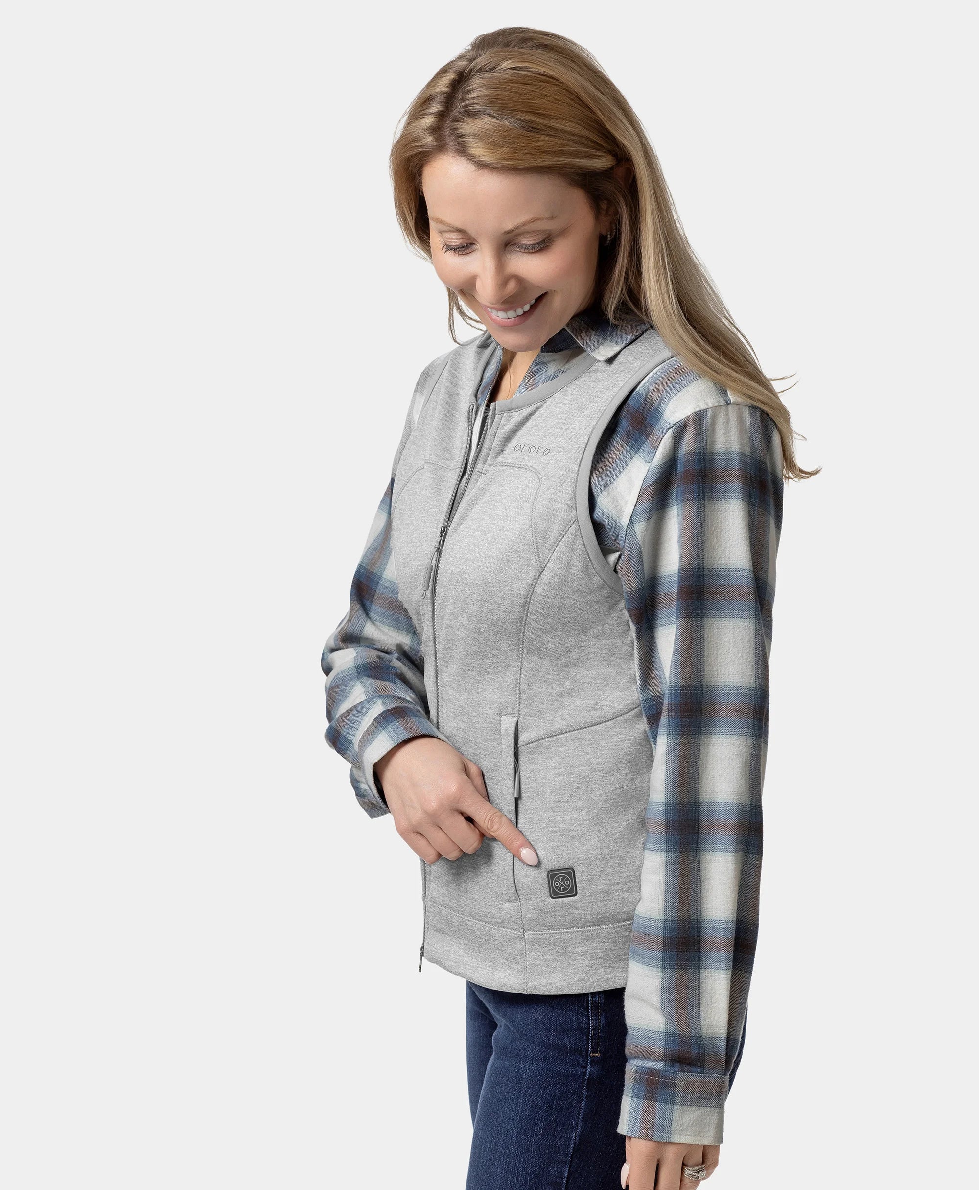 Suzanne Women's Heated Liner Vest - Gray (Final Sale) - Image 5