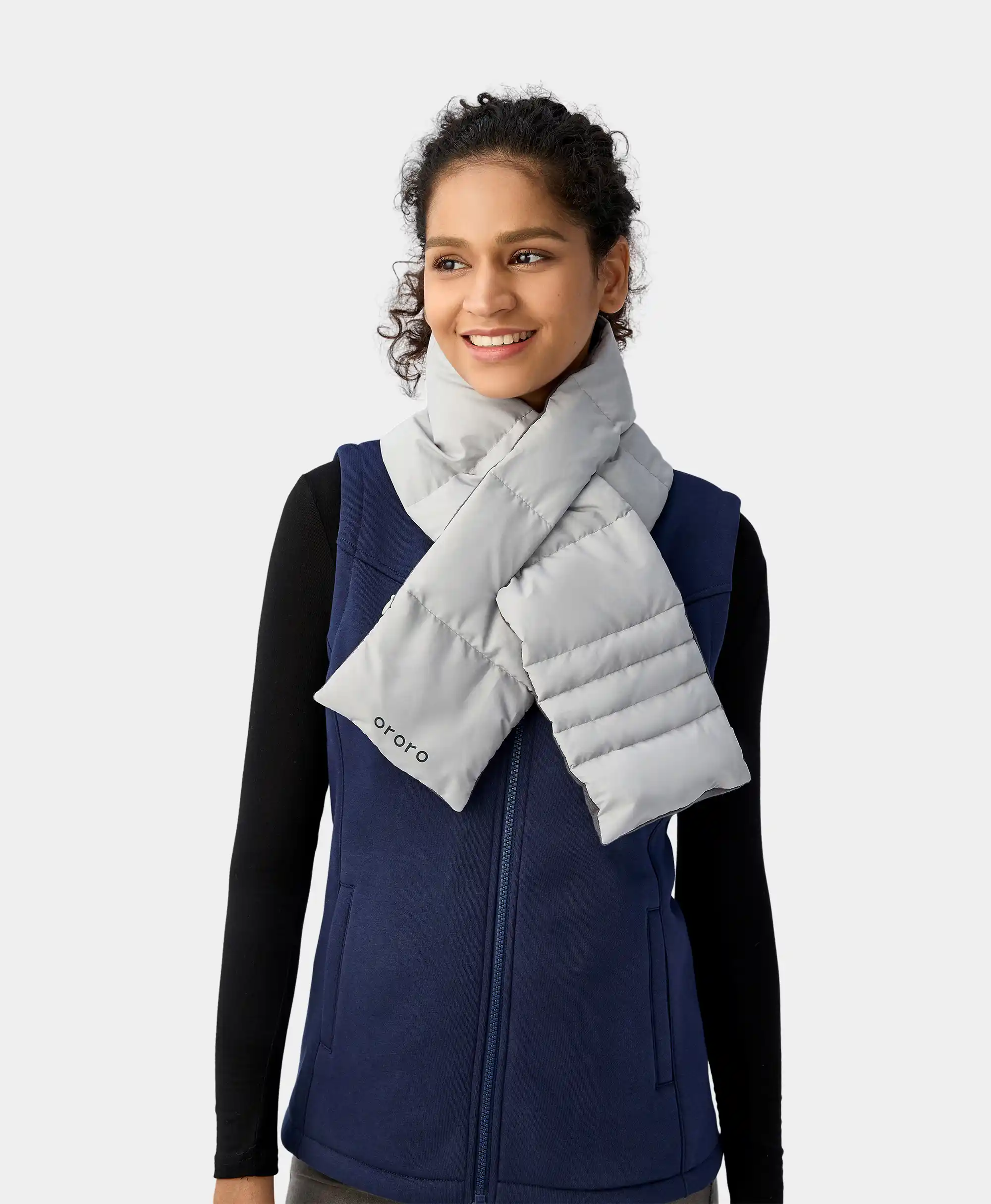 (Open-box) Unisex Heated Puffer Down Scarf - Image 16