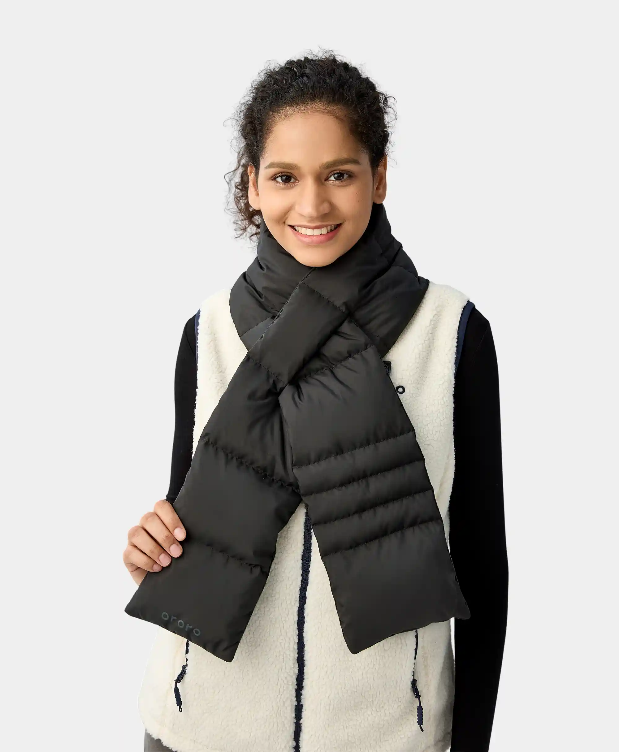 (Open-box) Unisex Heated Puffer Down Scarf - Image 2