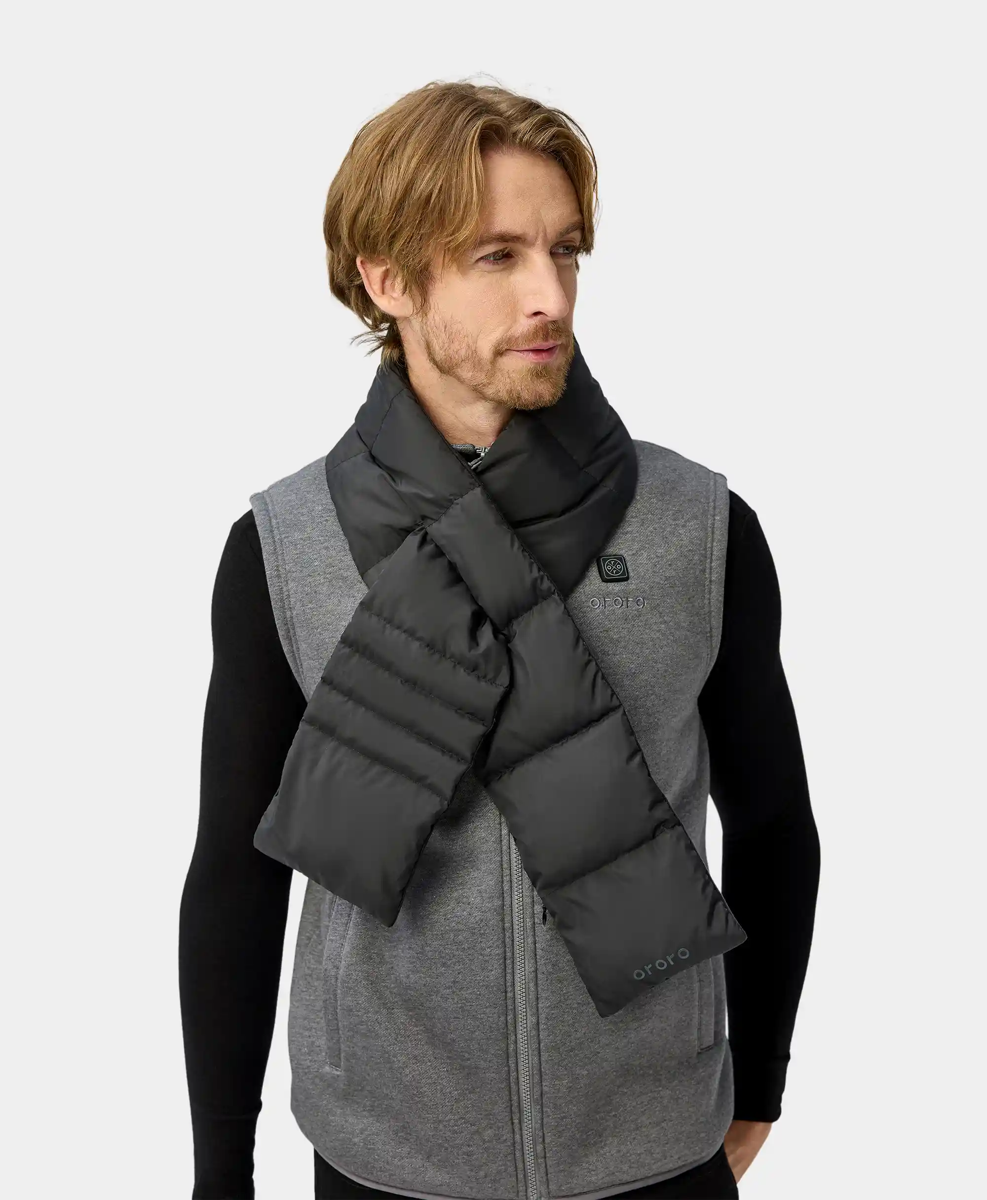 Unisex Heated Puffer Down Scarf (Long) (Final Sale) - Image 5