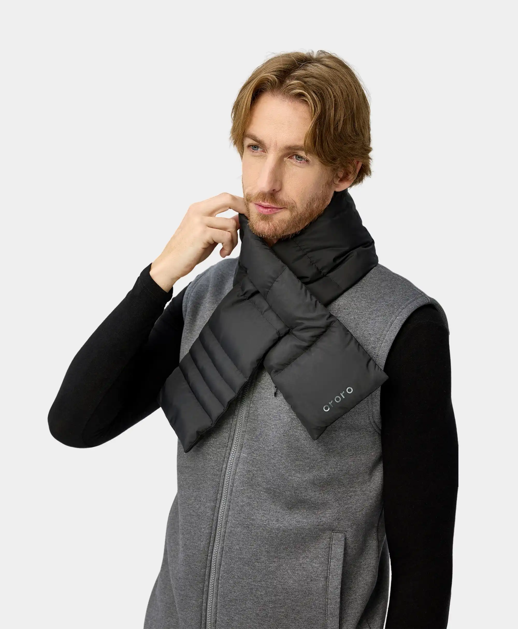 (Open-box) Unisex Heated Puffer Down Scarf - Image 3