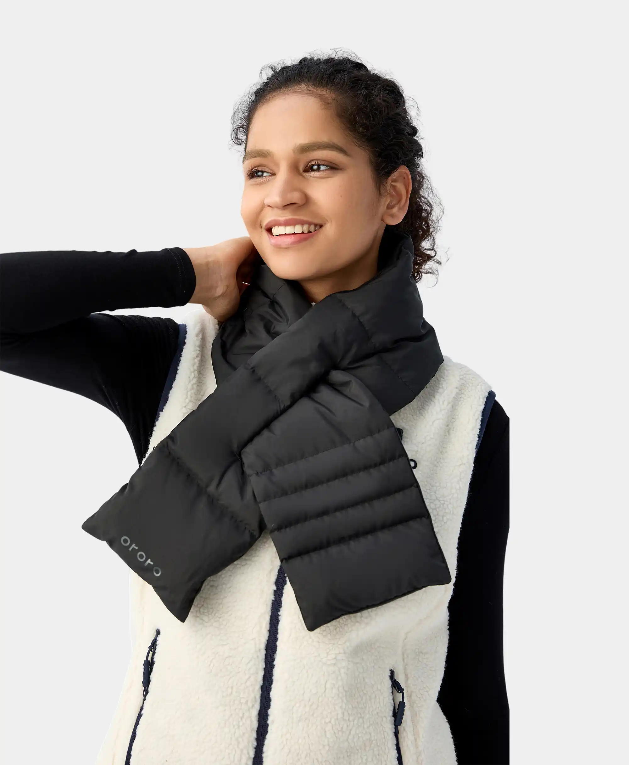 (Open-box) Unisex Heated Puffer Down Scarf - Image 4