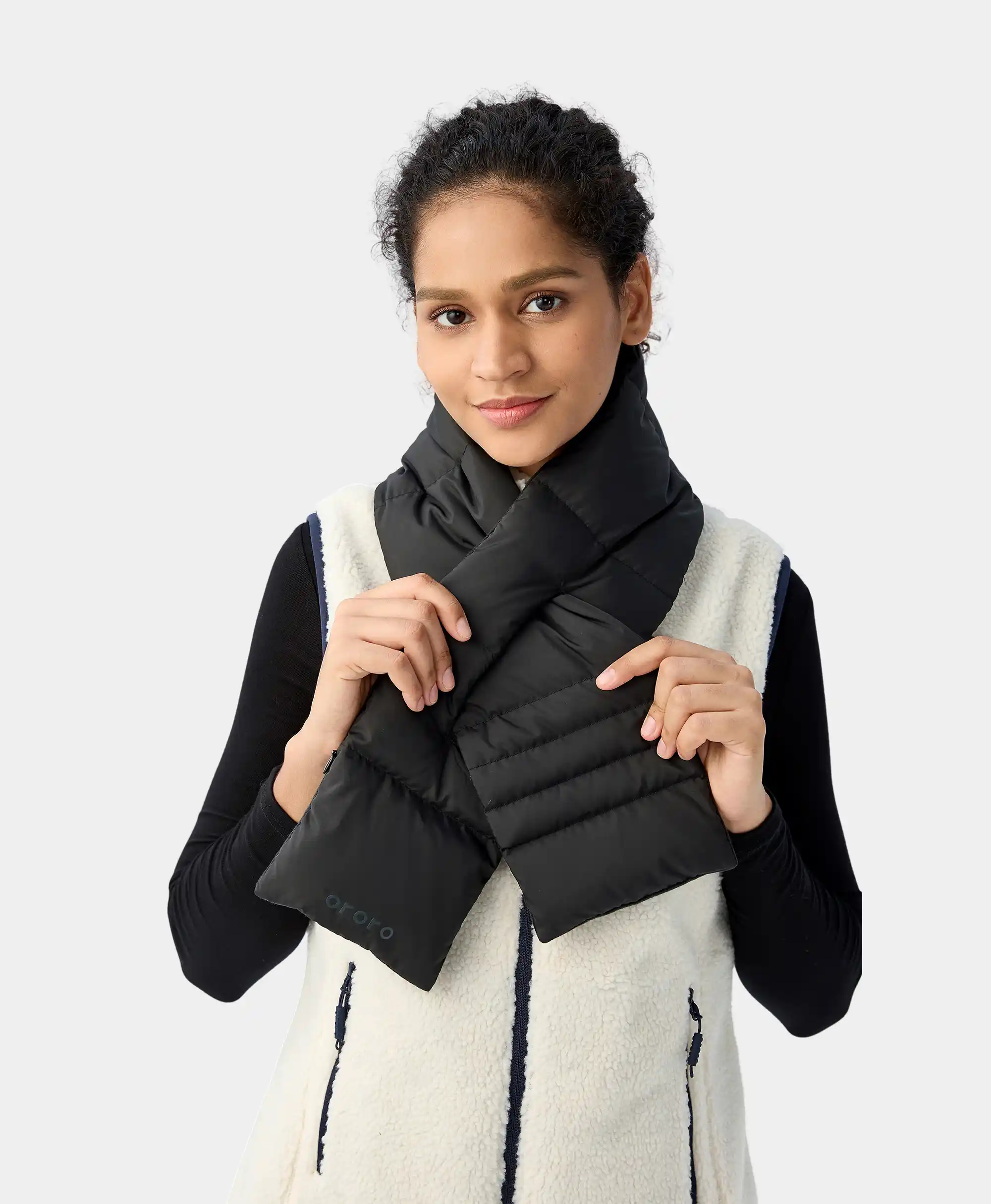 (Open-box) Unisex Heated Puffer Down Scarf - Image 5