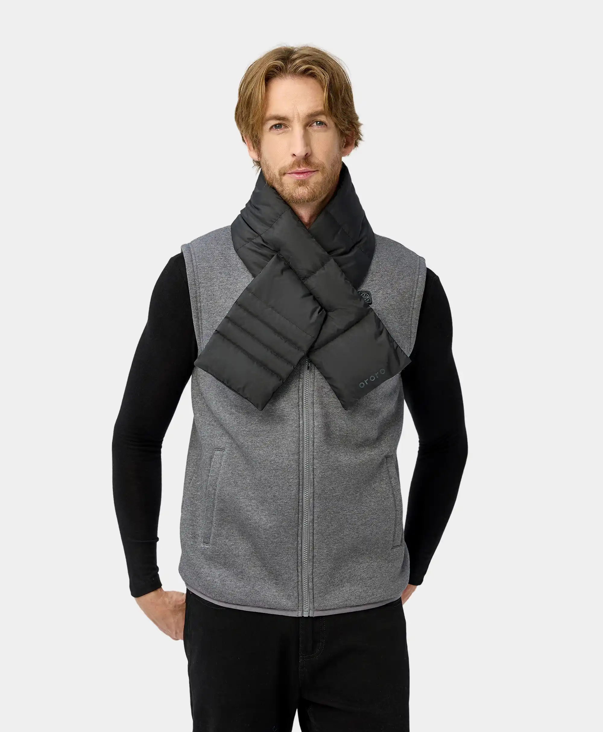 (Open-box) Unisex Heated Puffer Down Scarf - Image 8