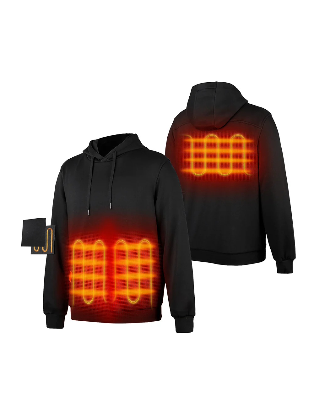 (Open-box) Unisex Heated Pullover Hoodie with Pocket Heating (Battery Set Not Included) - Image 9