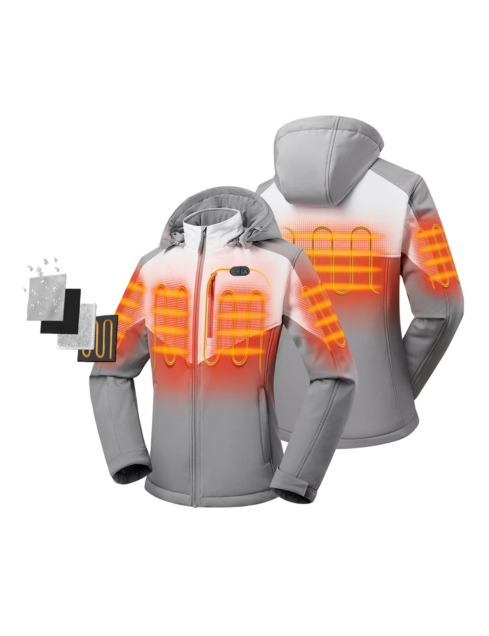 (Open-box) Women's Dual Control Heated Jacket with 5 Heating Zones (Chest Heating) (Battery Set Not Included) - Image 14