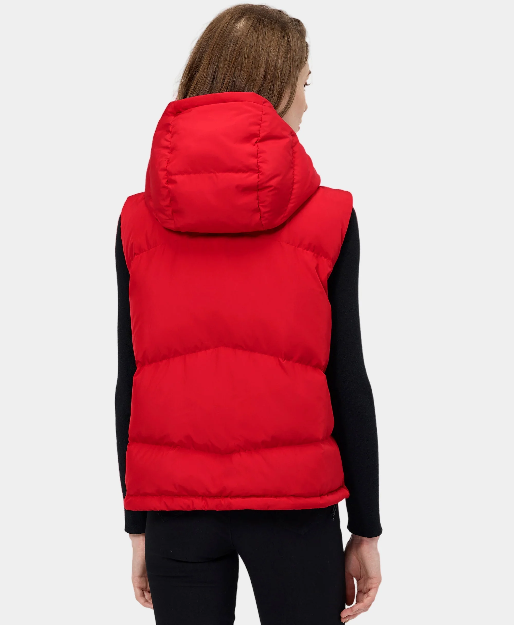 (Open-Box) Women's Heated Cropped Puffer Down Vest (Battery Set Not Included) - Image 13