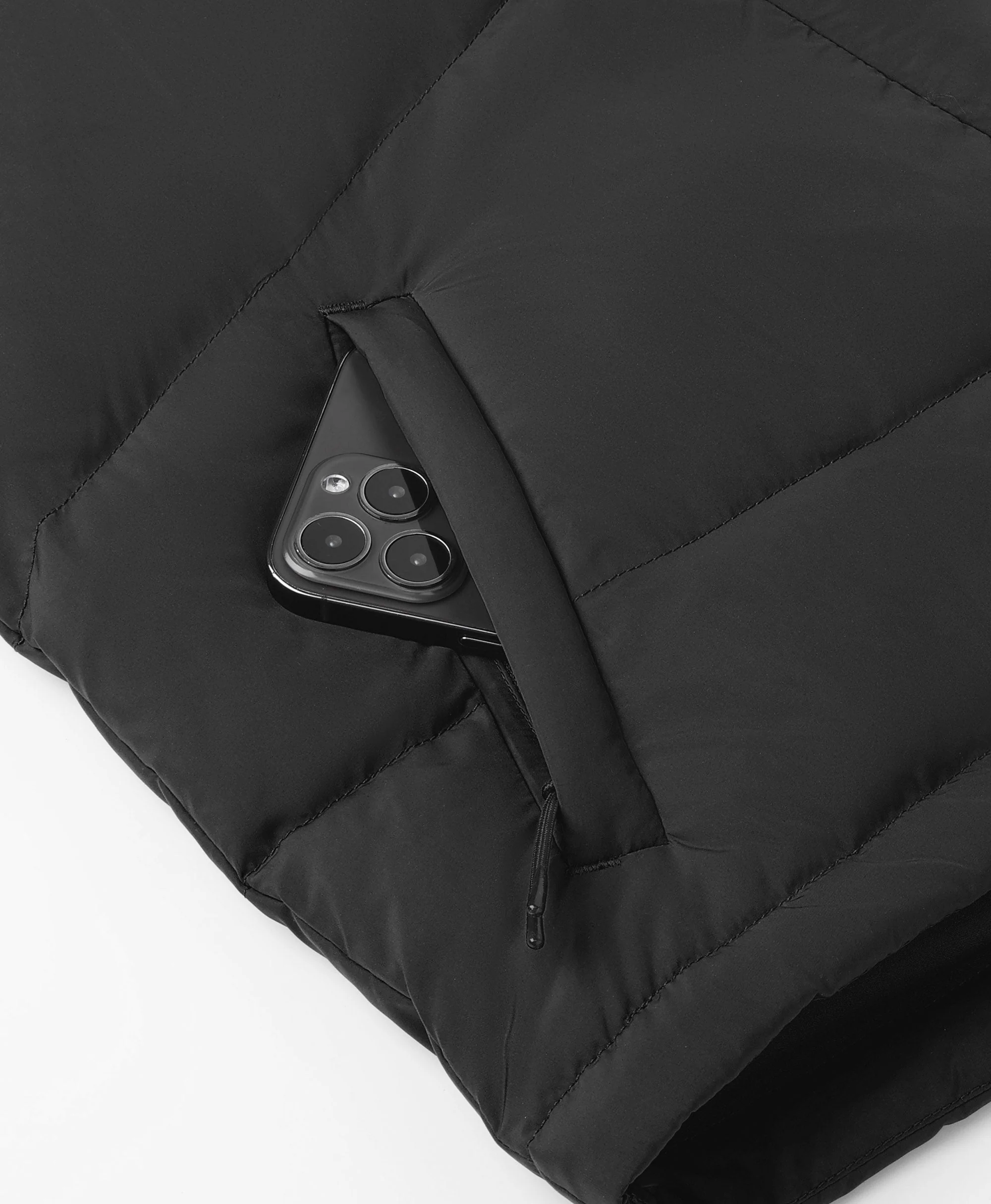 (Open-Box) Women's Heated Cropped Puffer Down Vest (Battery Set Not Included) - Image 8