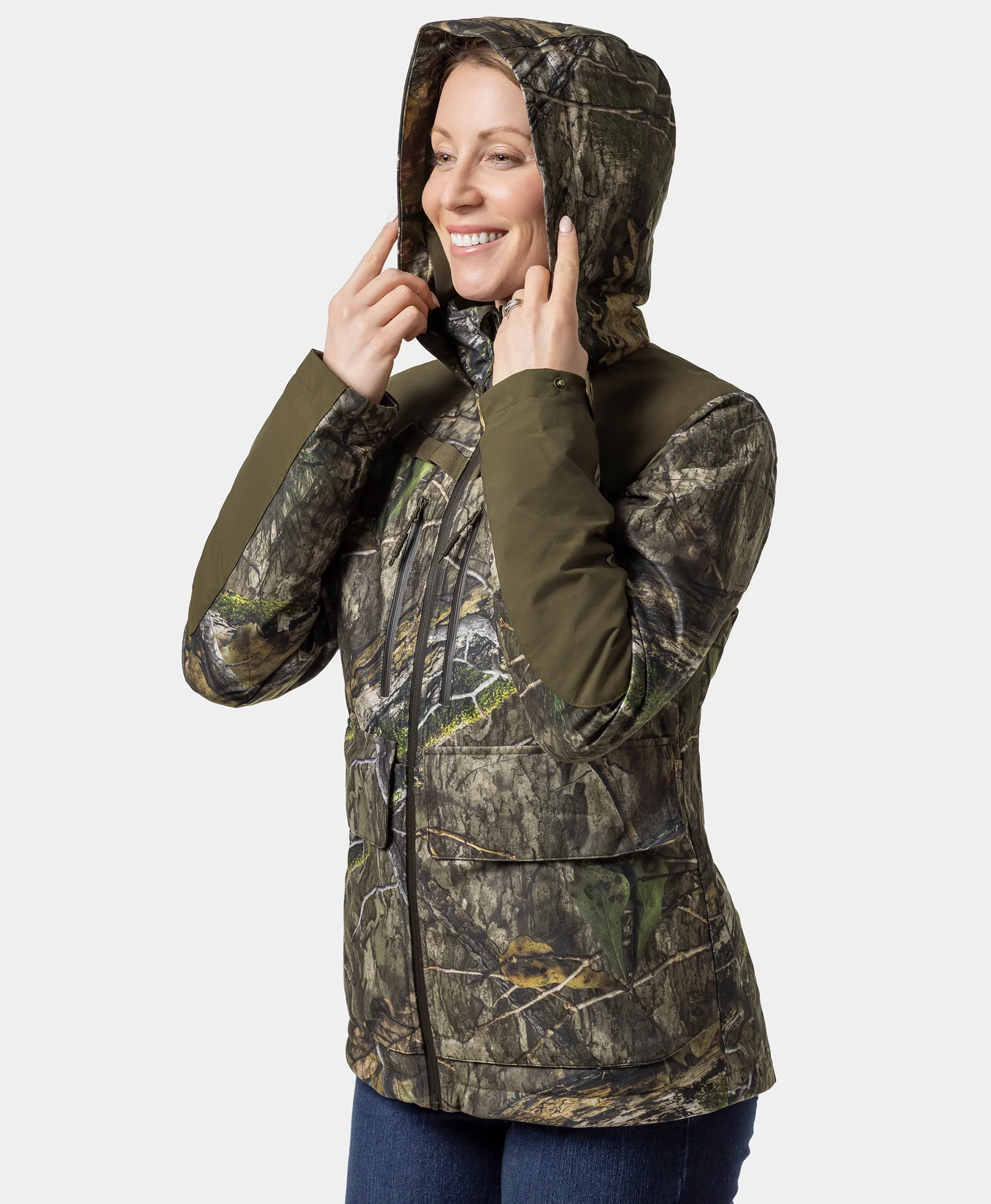 (Open-box) Women's Heated Hunting Jacket - Camouflage, Mossy Oak® Country DNA (Battery Set Not Included) - Image 4