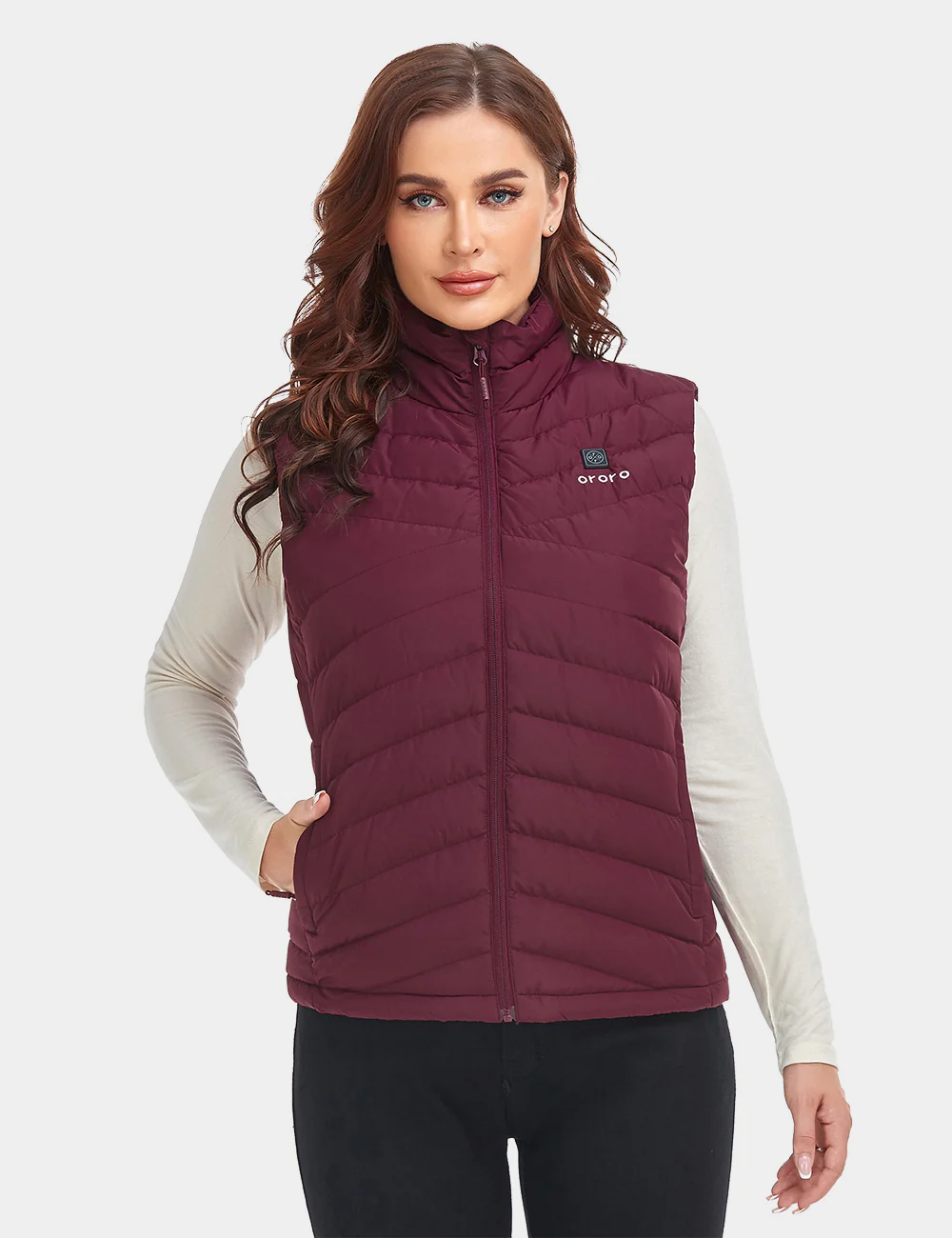 (Open-box) Women's Heated Lightweight Down Vest (Battery Set Not Included) - Image 12