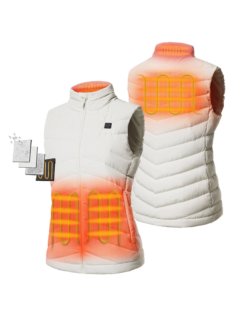 (Open-box) Women's Heated Lightweight Down Vest (Battery Set Not Included) - Image 20