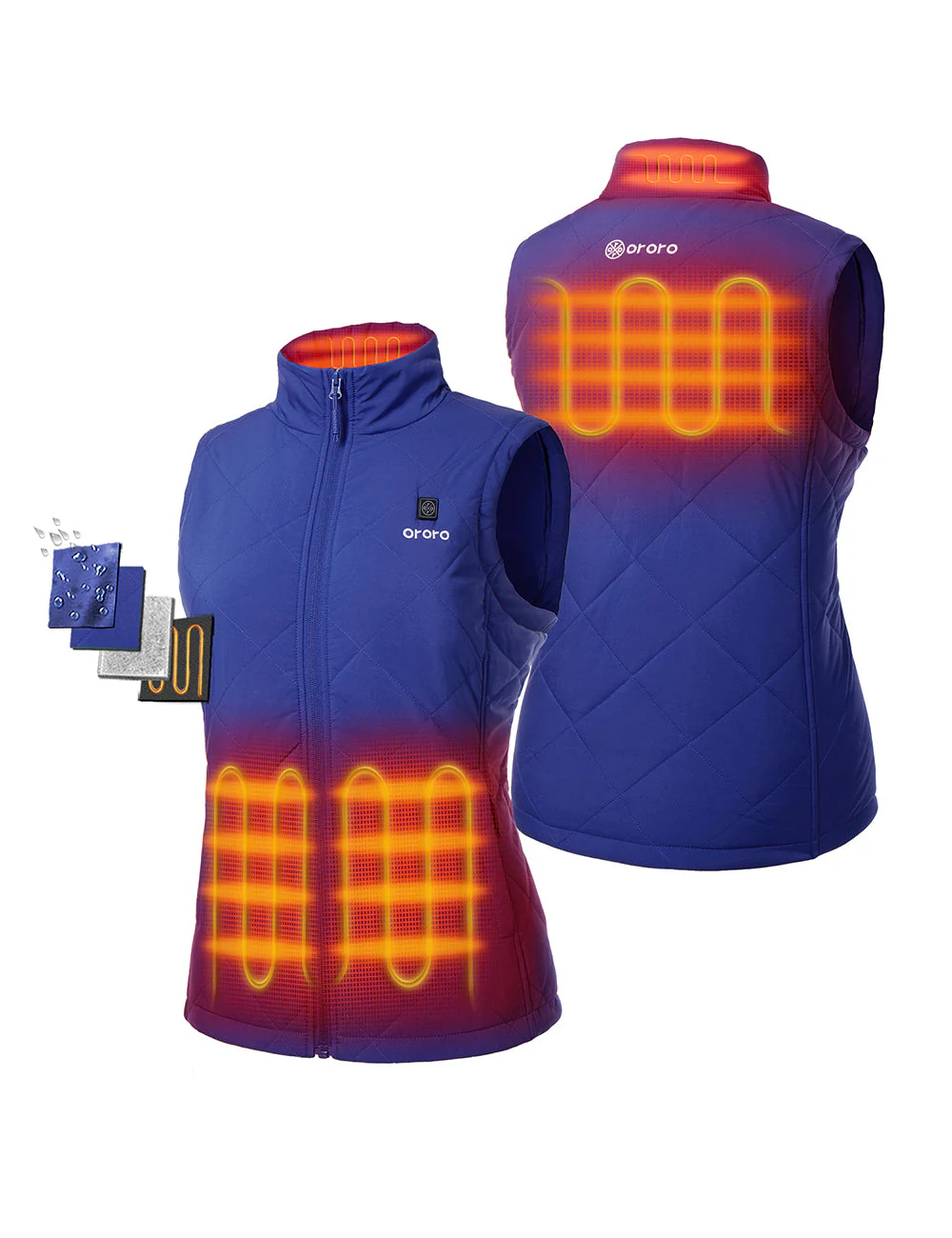 (Open-box) Women's Heated Quilted Vest (Battery Set Not Included) - Image 19