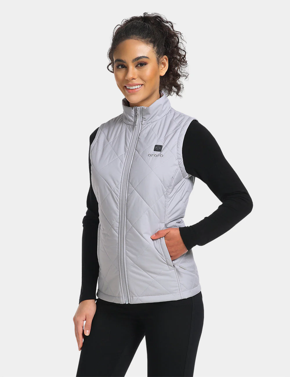 (Open-box) Women's Heated Quilted Vest (Battery Set Not Included) - Image 43