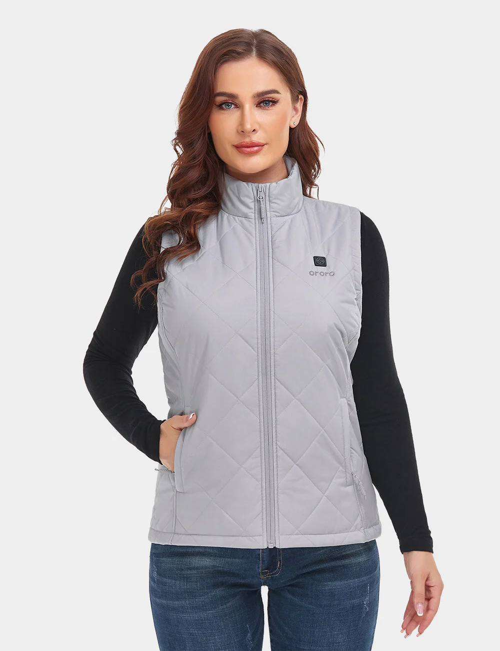 (Open-box) Women's Heated Quilted Vest (Battery Set Not Included) - Image 45