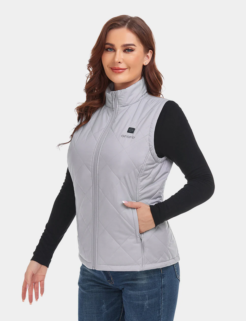 (Open-box) Women's Heated Quilted Vest (Battery Set Not Included) - Image 47