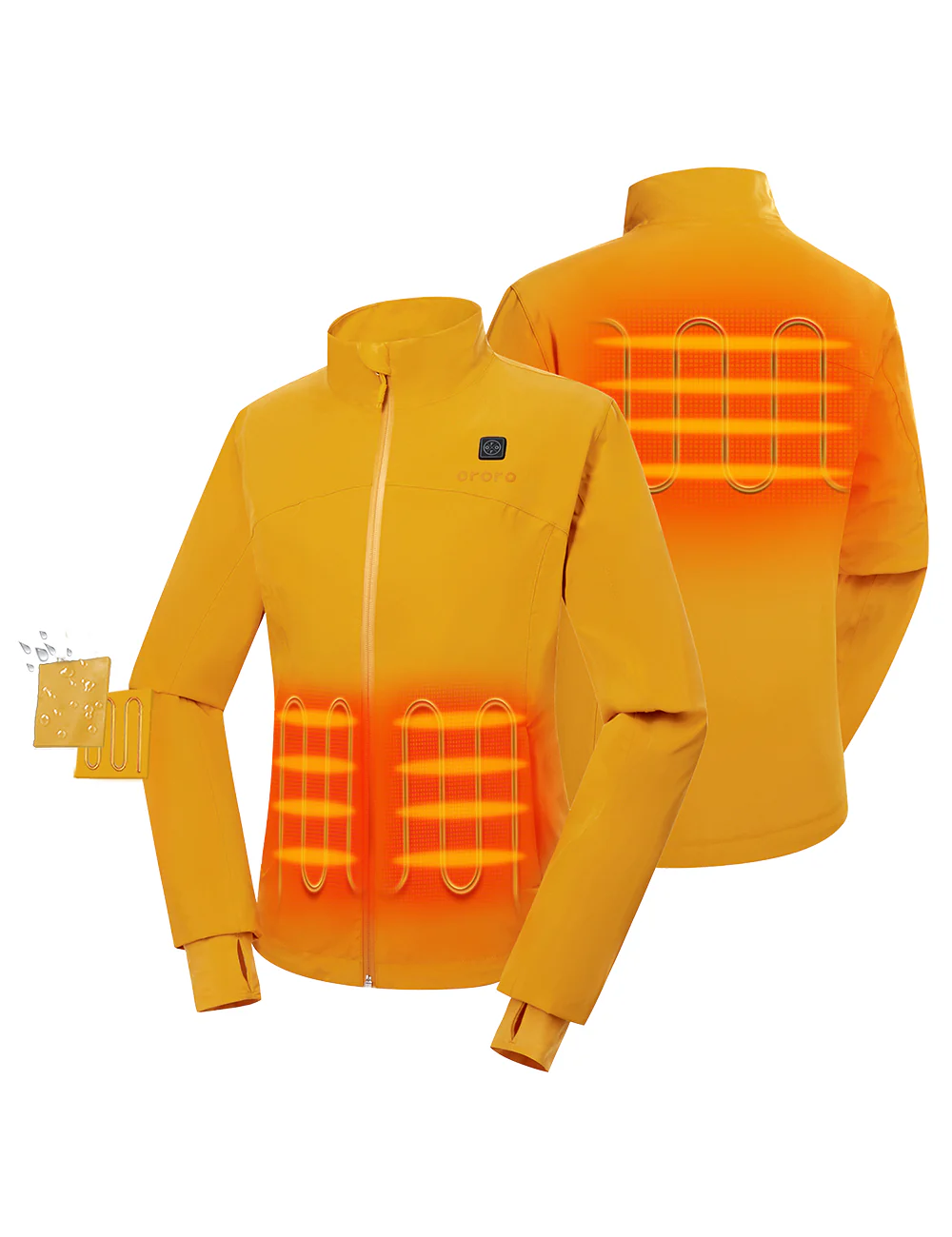(Open-Box) Women's Waterproof Heated Windbreaker (Battery Set Not Included) - Image 11