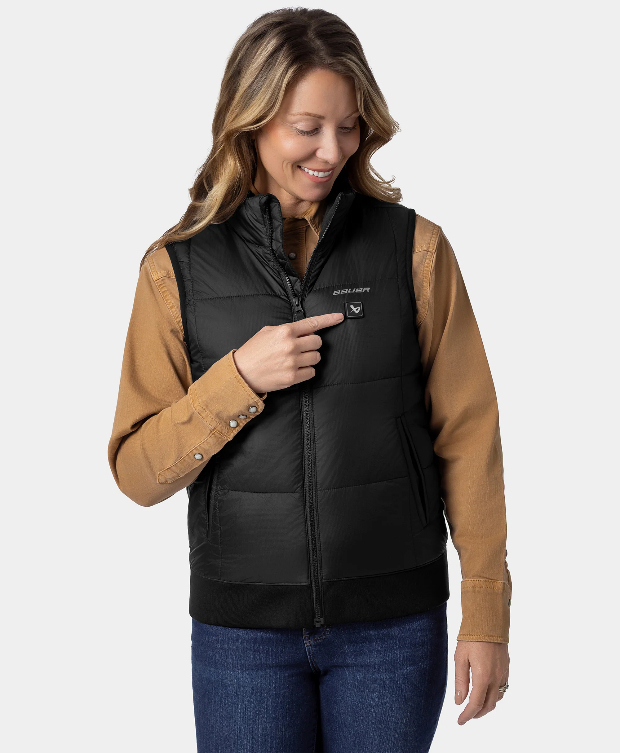 ororo x BAUER REDLINE Women's 4-Zone Heated Puffer Vest - Image 6
