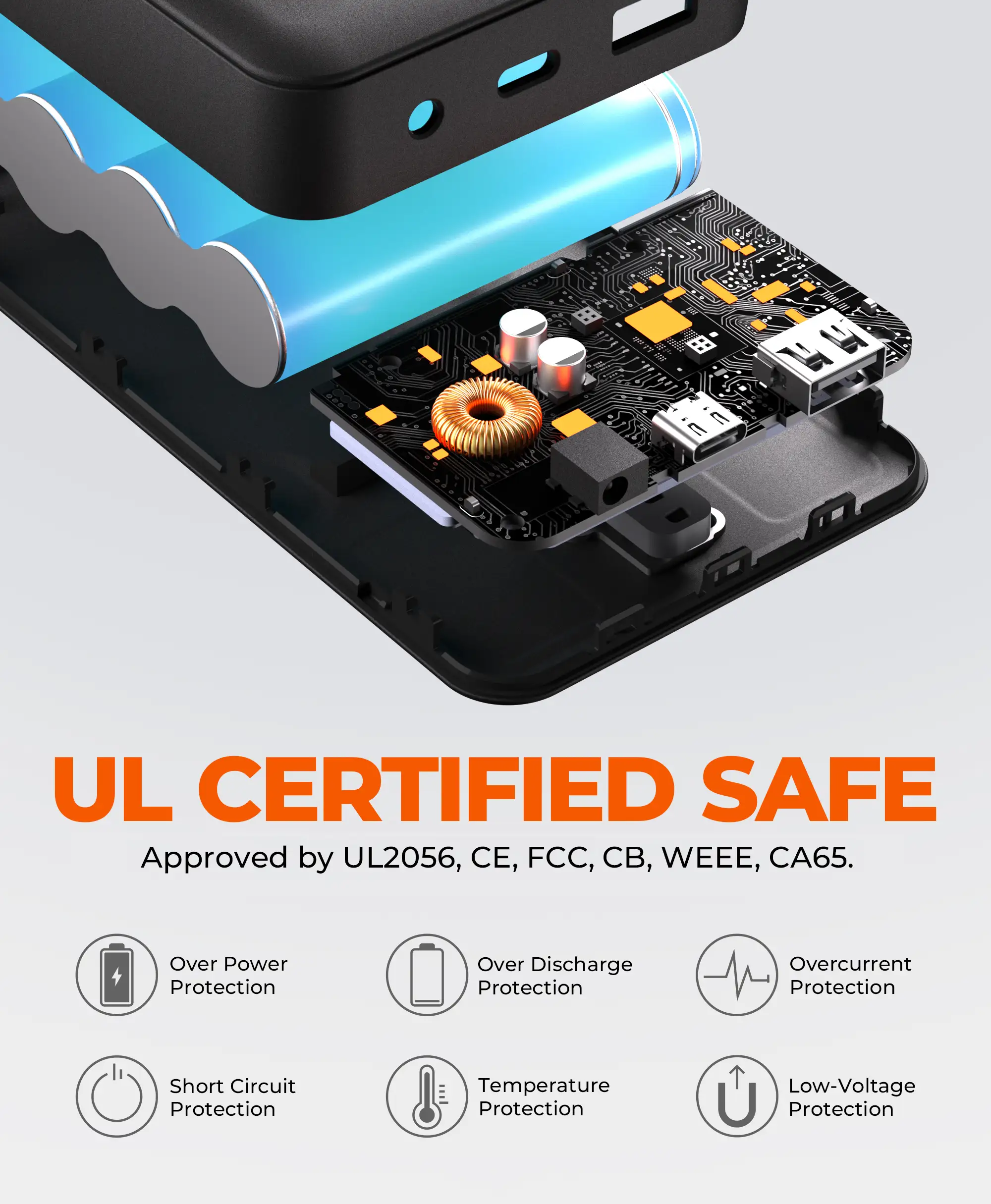 PD 10K Rechargeable Battery (USB-C, 45W Power Delivery) - Image 7