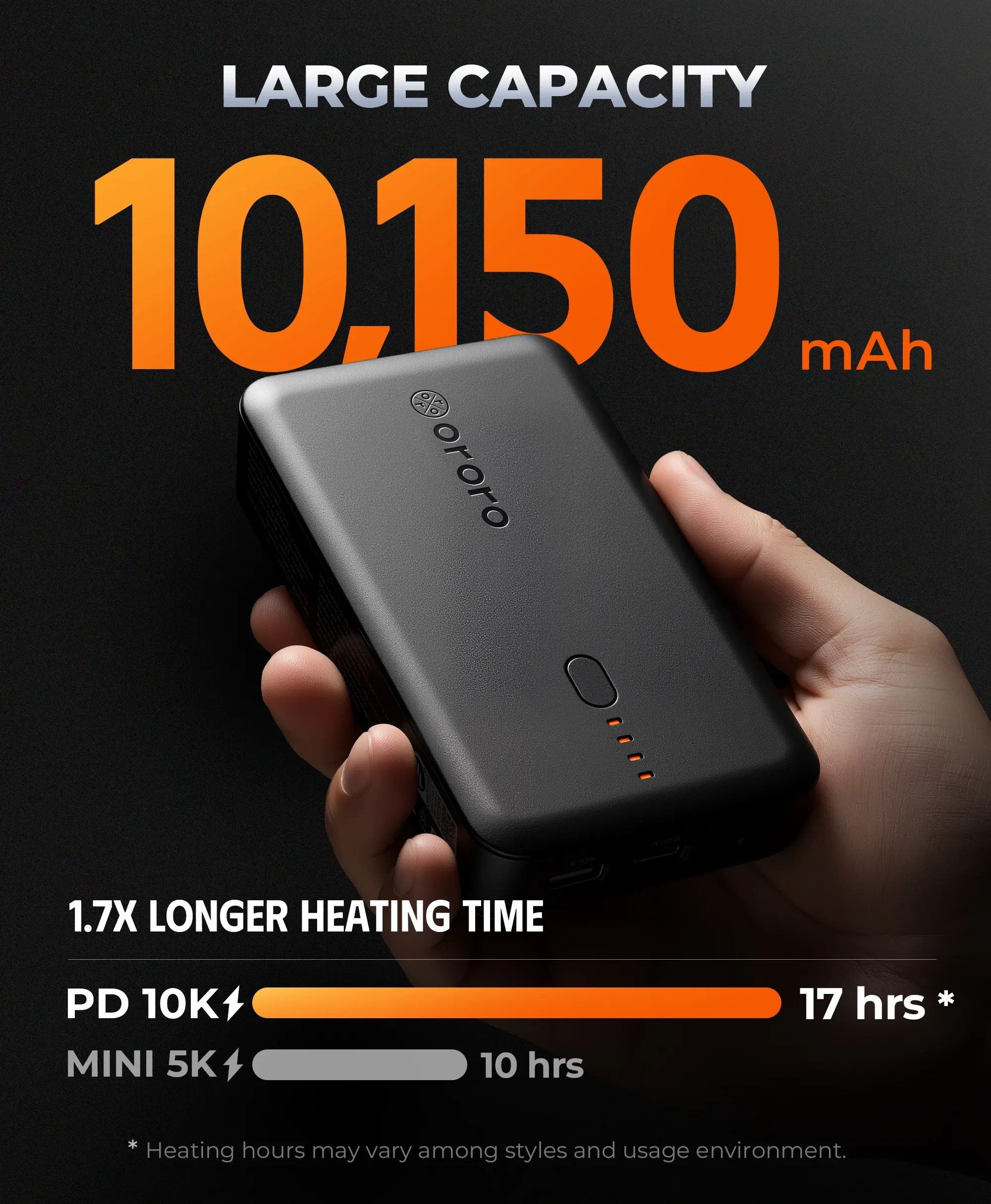 PD 10K Rechargeable Battery (USB-C, 45W Power Delivery) - Image 2