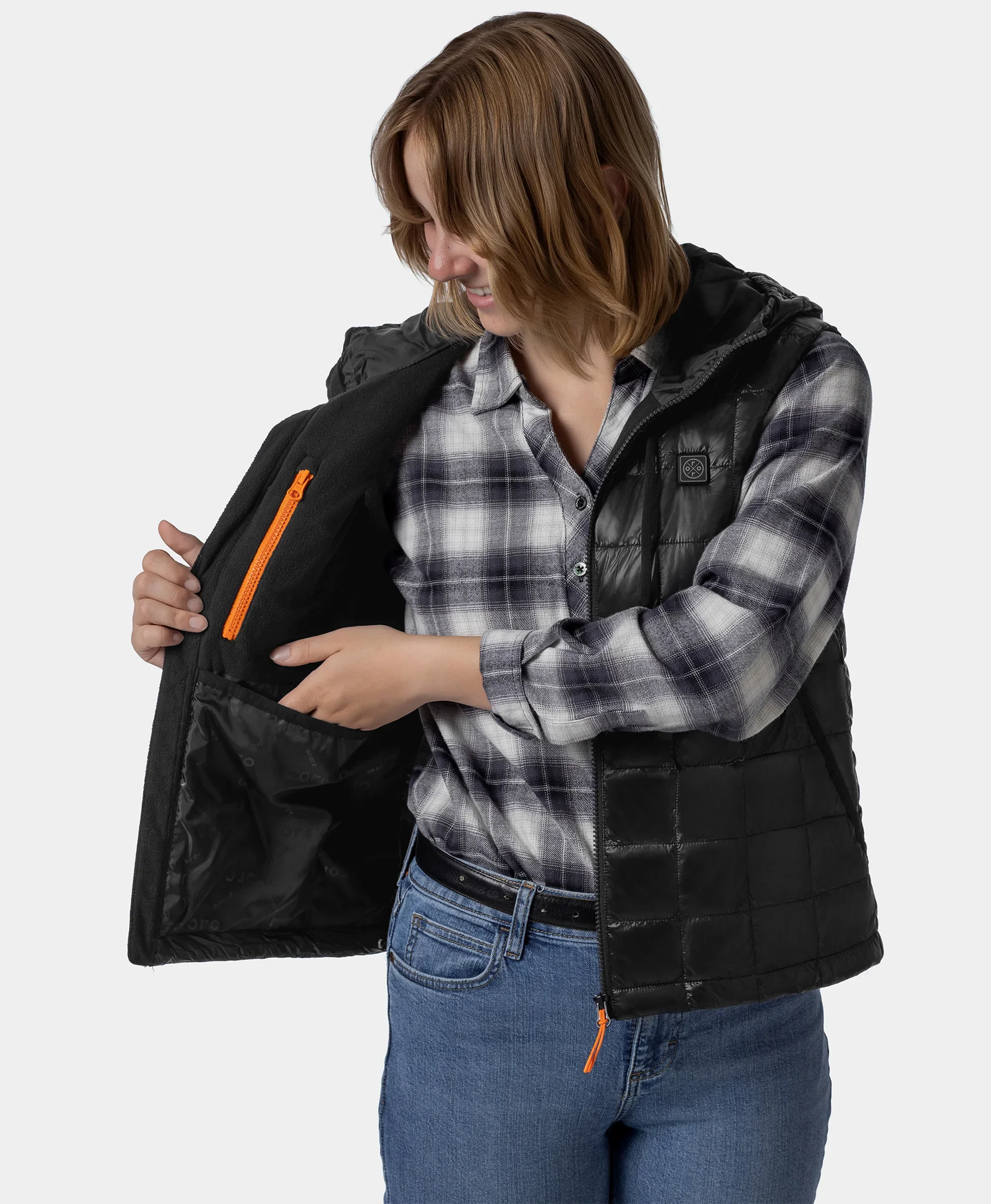 PuffLyte™ Women's Junior 4-Zone Hooded Heated Vest - Image 5