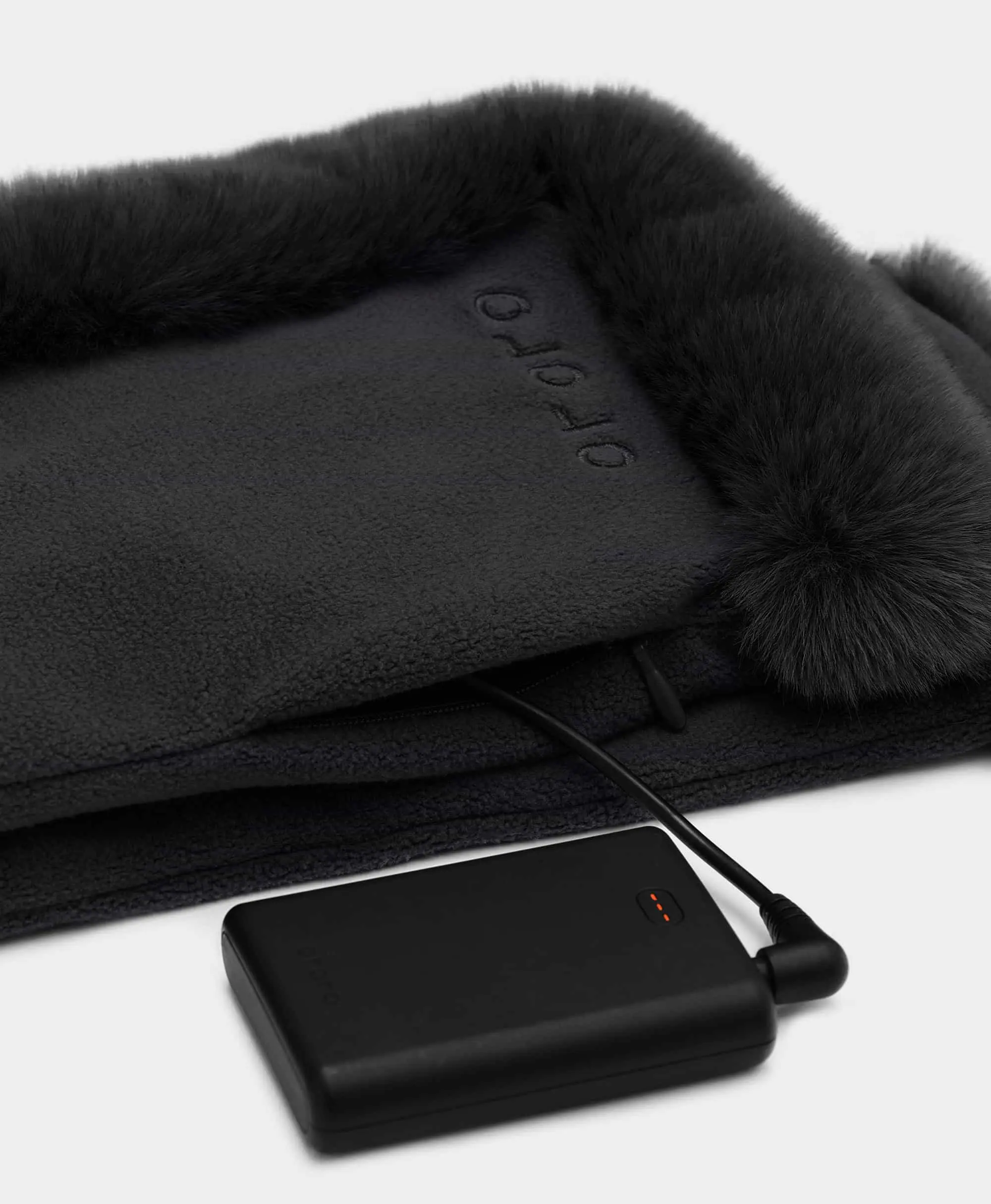 Queen Cove Unisex Heated Faux Fur Fleece Scarf - Image 12