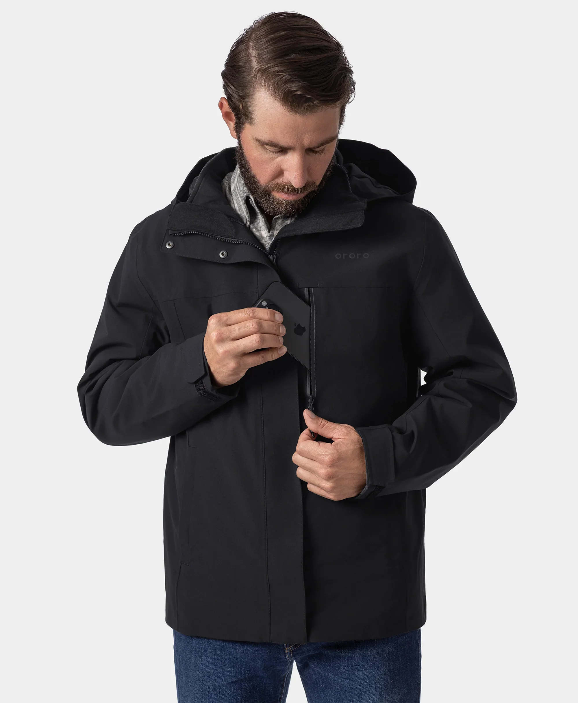 River Ridge Men's Waterproof Shell Jacket - Image 3