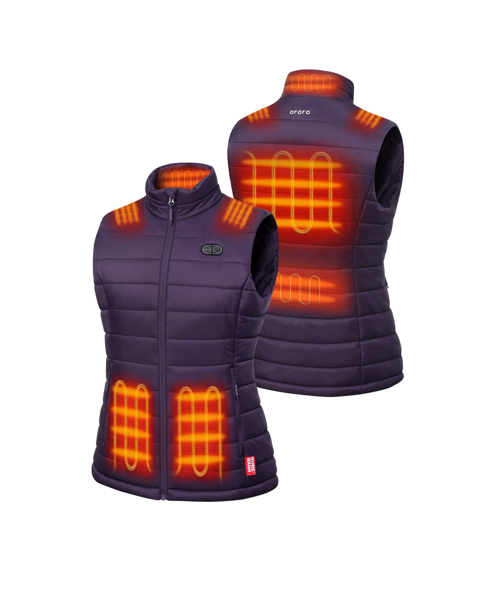 SureWarm® Women's 7-Zone Dual-Control Classic Pro Heated Vest (Lower Back Heating) (Apparel Only) - Image 12
