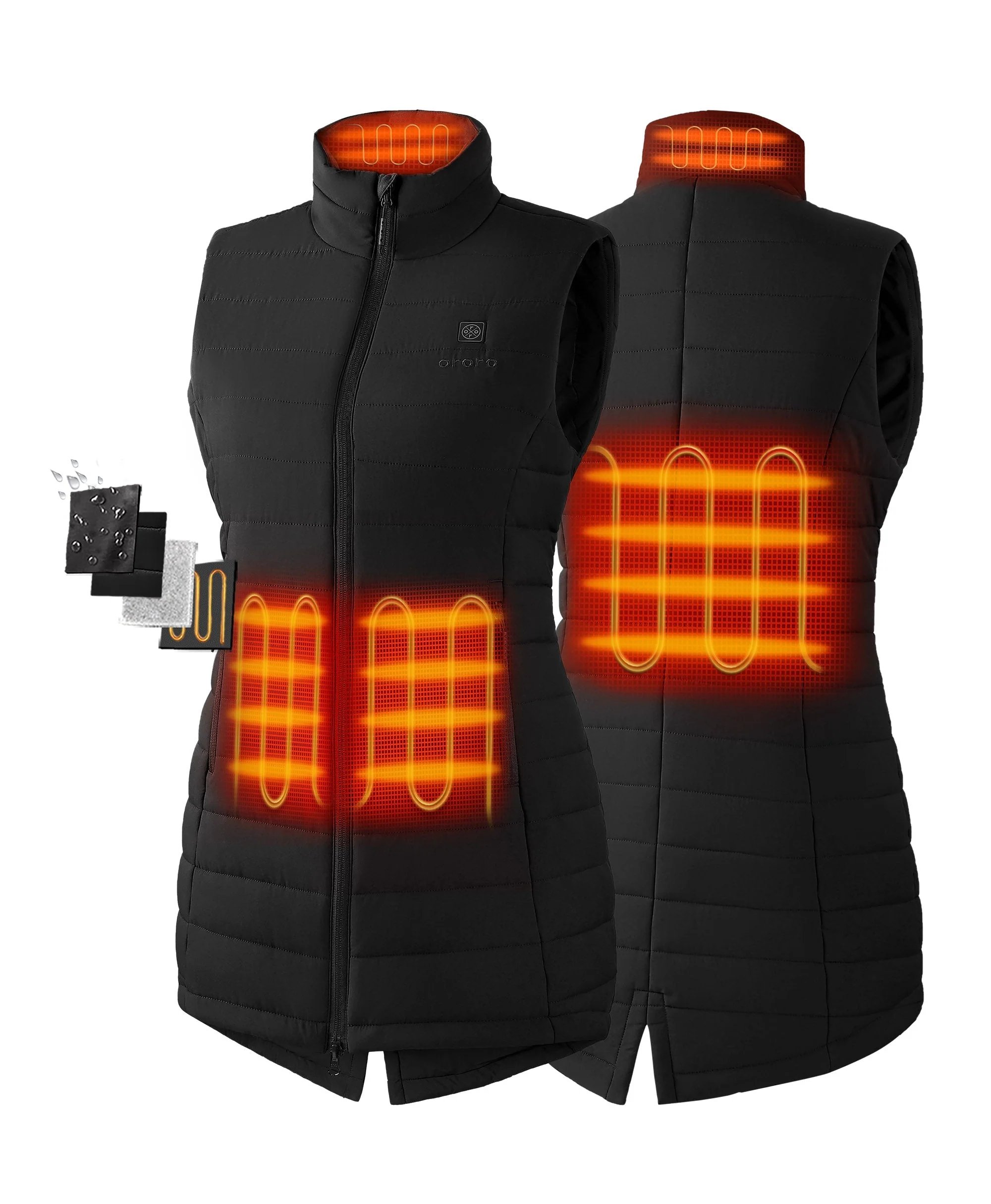Tribeca Women's Heated Long Puffer Vest (Apparel Only) - Image 24
