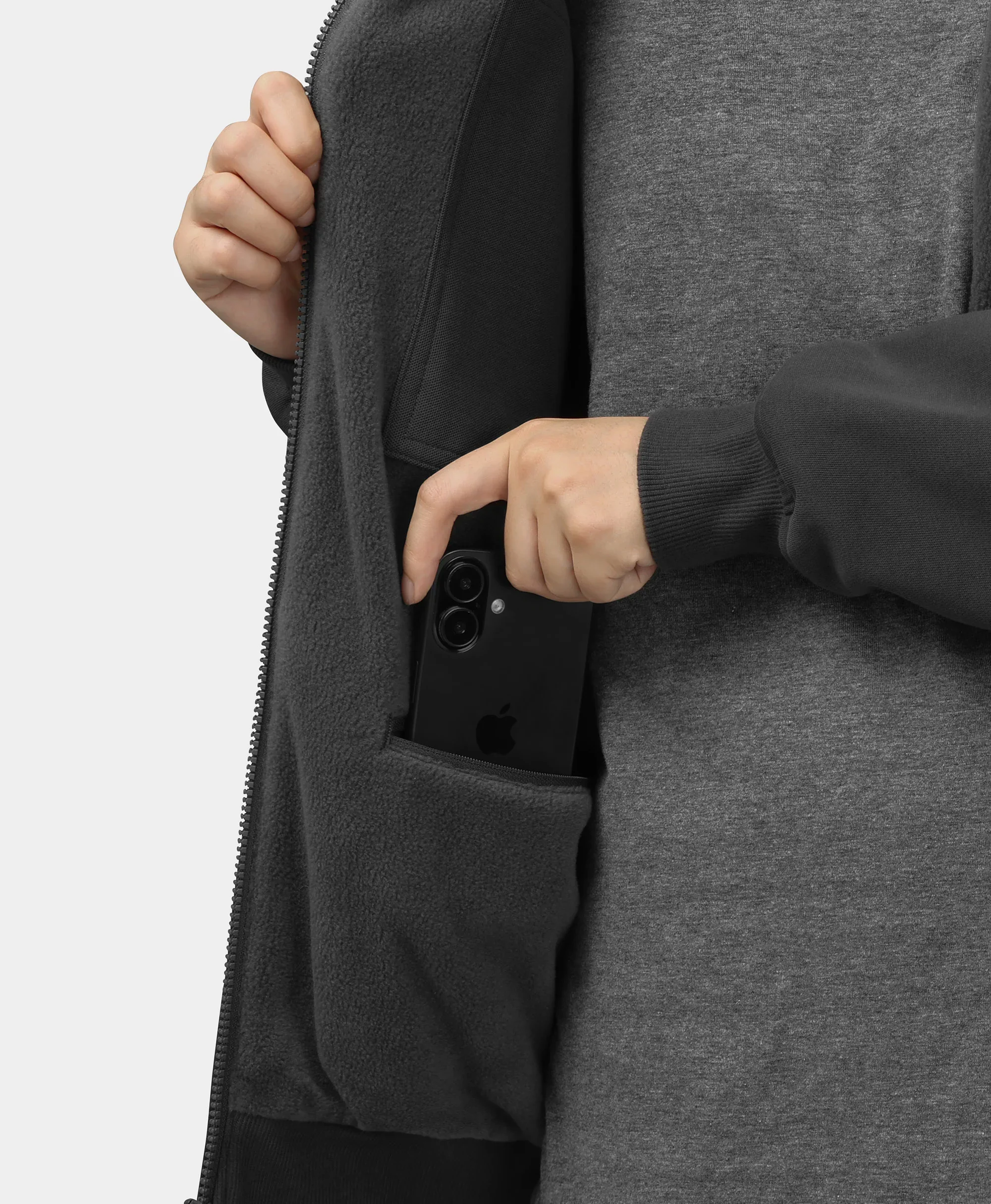 (Open-box) Element Unisex 4-Zone Fleece Heated Hoodie (Battery Set Not Included) - Image 8