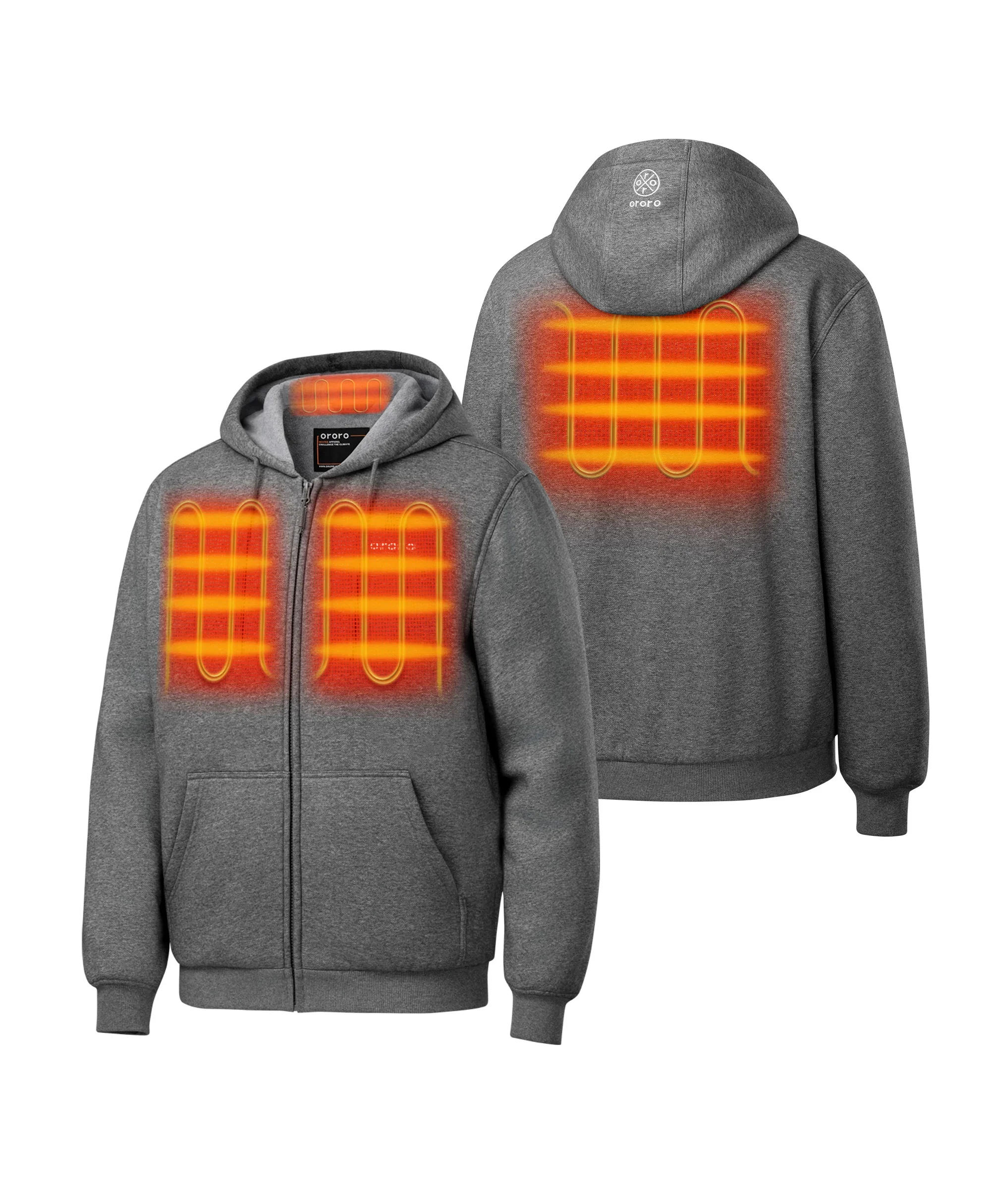 (Open-box) Element Unisex 4-Zone Fleece Heated Hoodie (Battery Set Not Included) - Image 12