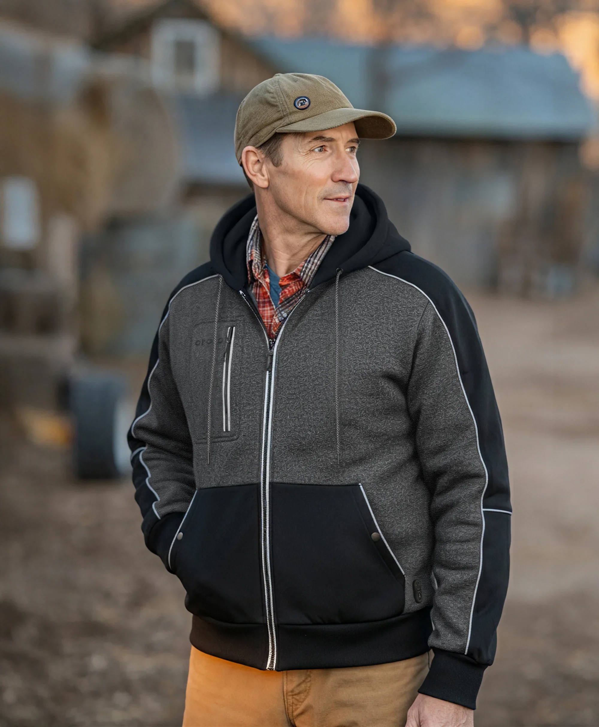 Wayne Unisex 5-Zone Heated Full-Zip Hoodie - Image 3