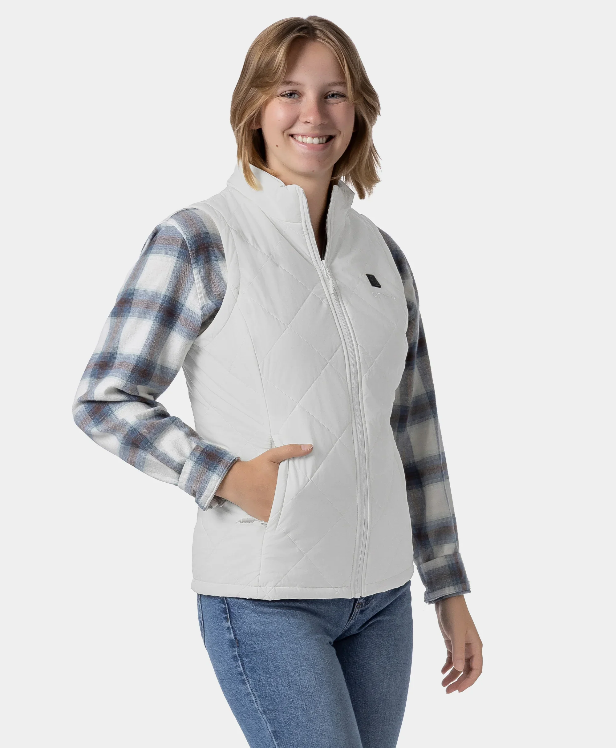 Women’s Junior 4-Zone Heated Quilted Vest (Apparel Only) - Image 4