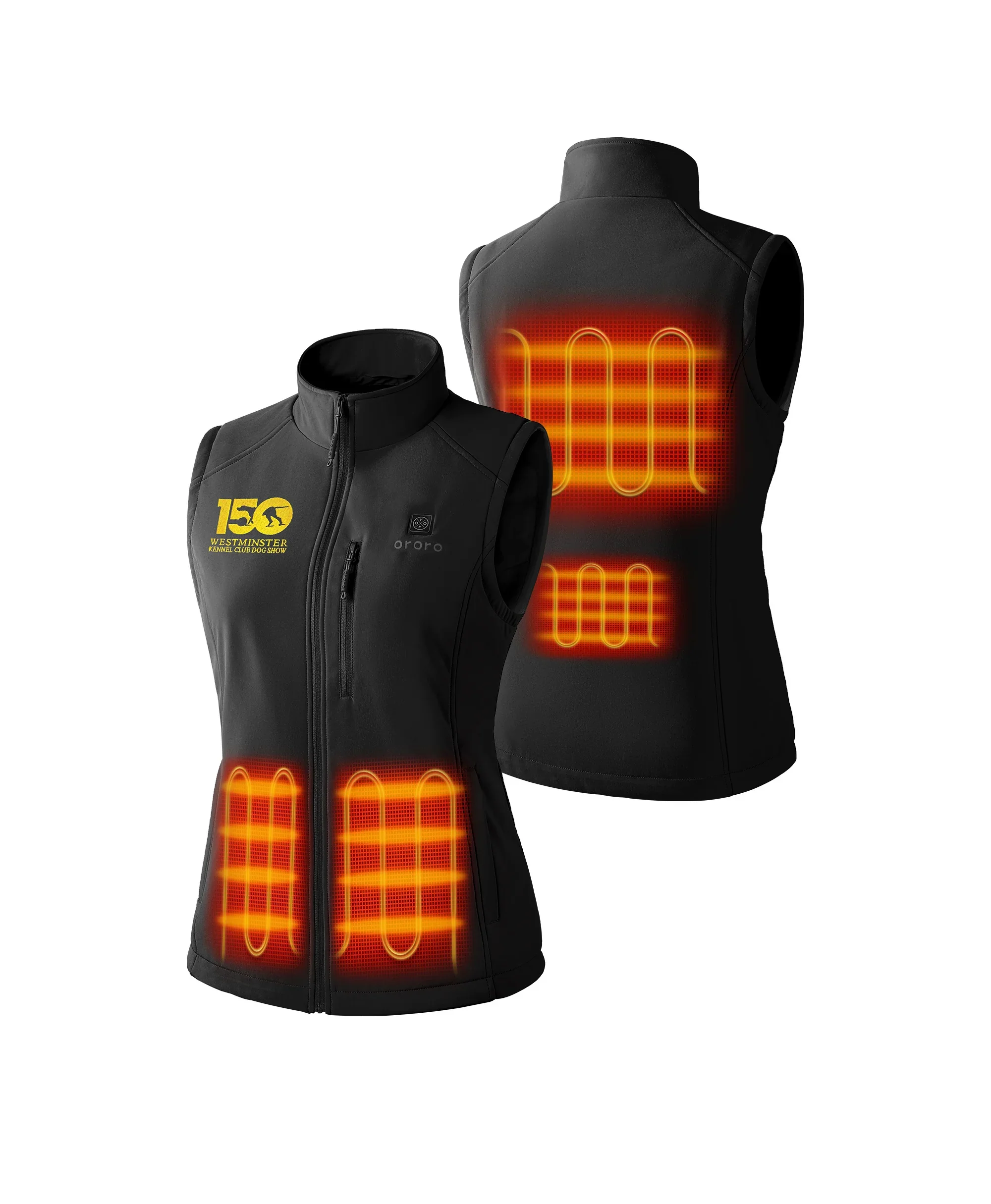 Women's 4-Zone Heated Softshell Vest (Purple) - WKC 150th Anniversary Edition - Image 10
