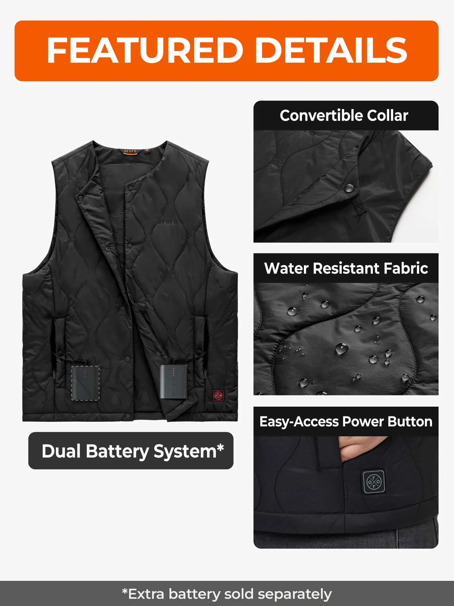 Celeste Women's 4-Zone Lightweight Heated Quilted Liner Vest - Image 18