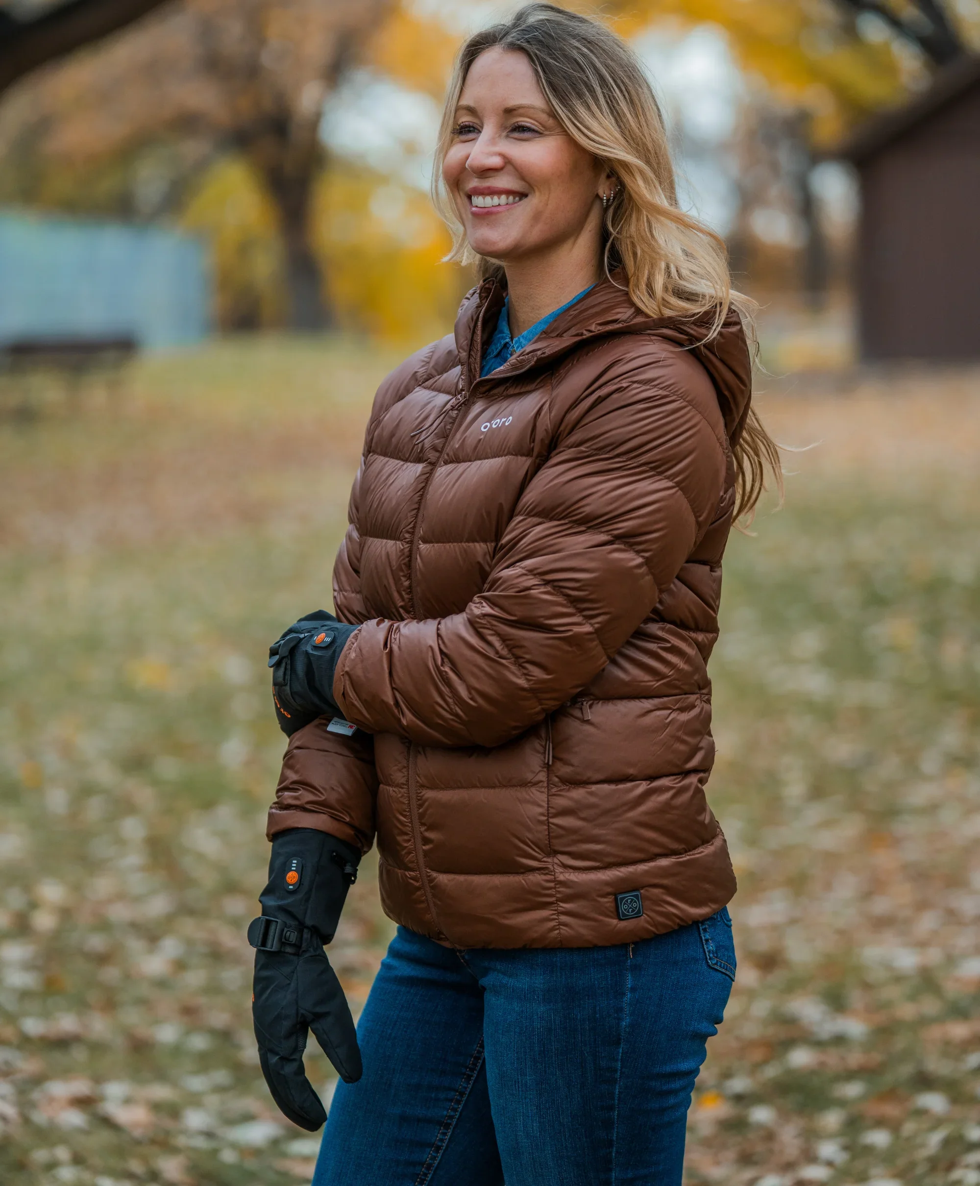 Aero Women's 4-Zone Packable Heated Down Jacket - Image 3