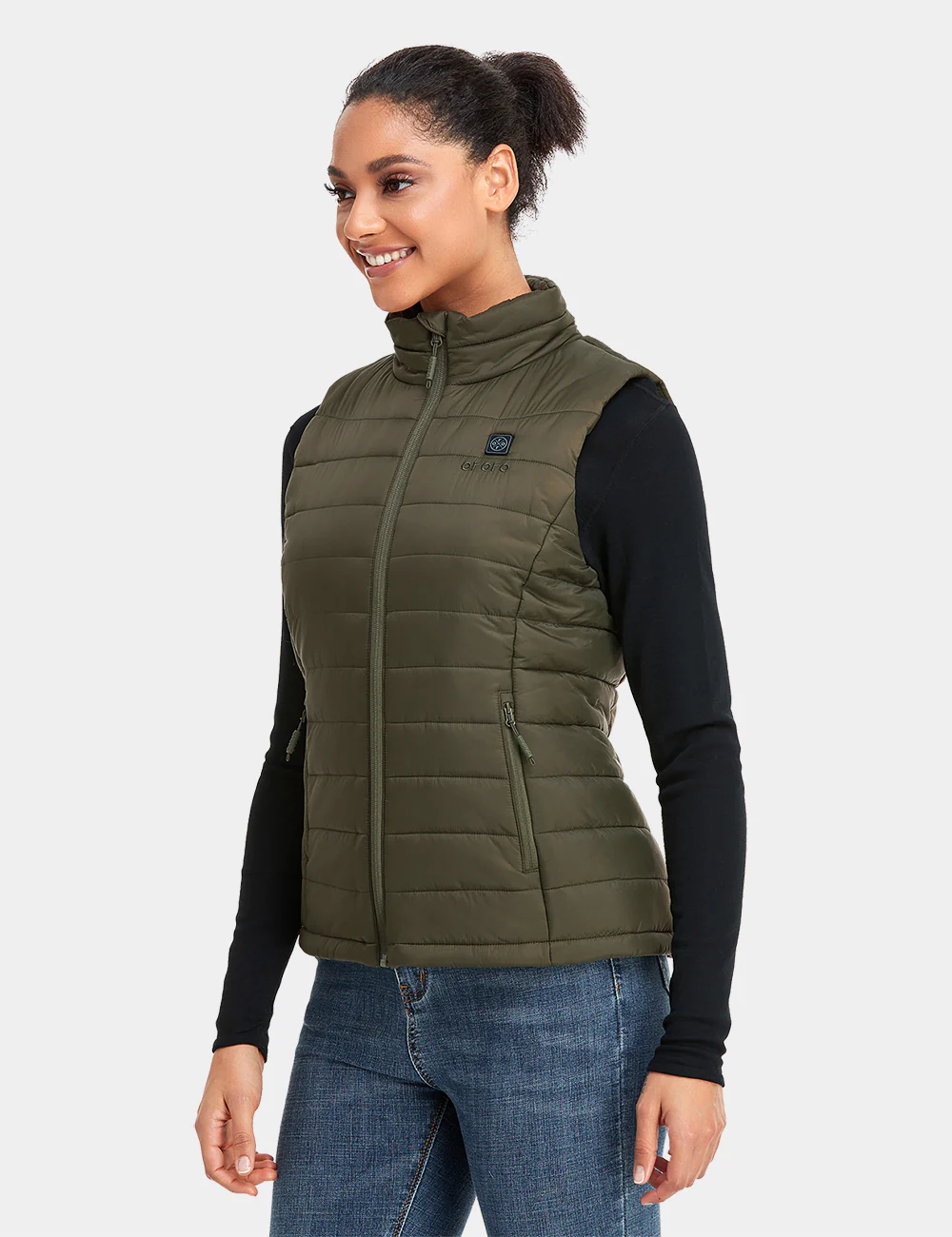 Women's Classic Heated Vest - Green - Image 3