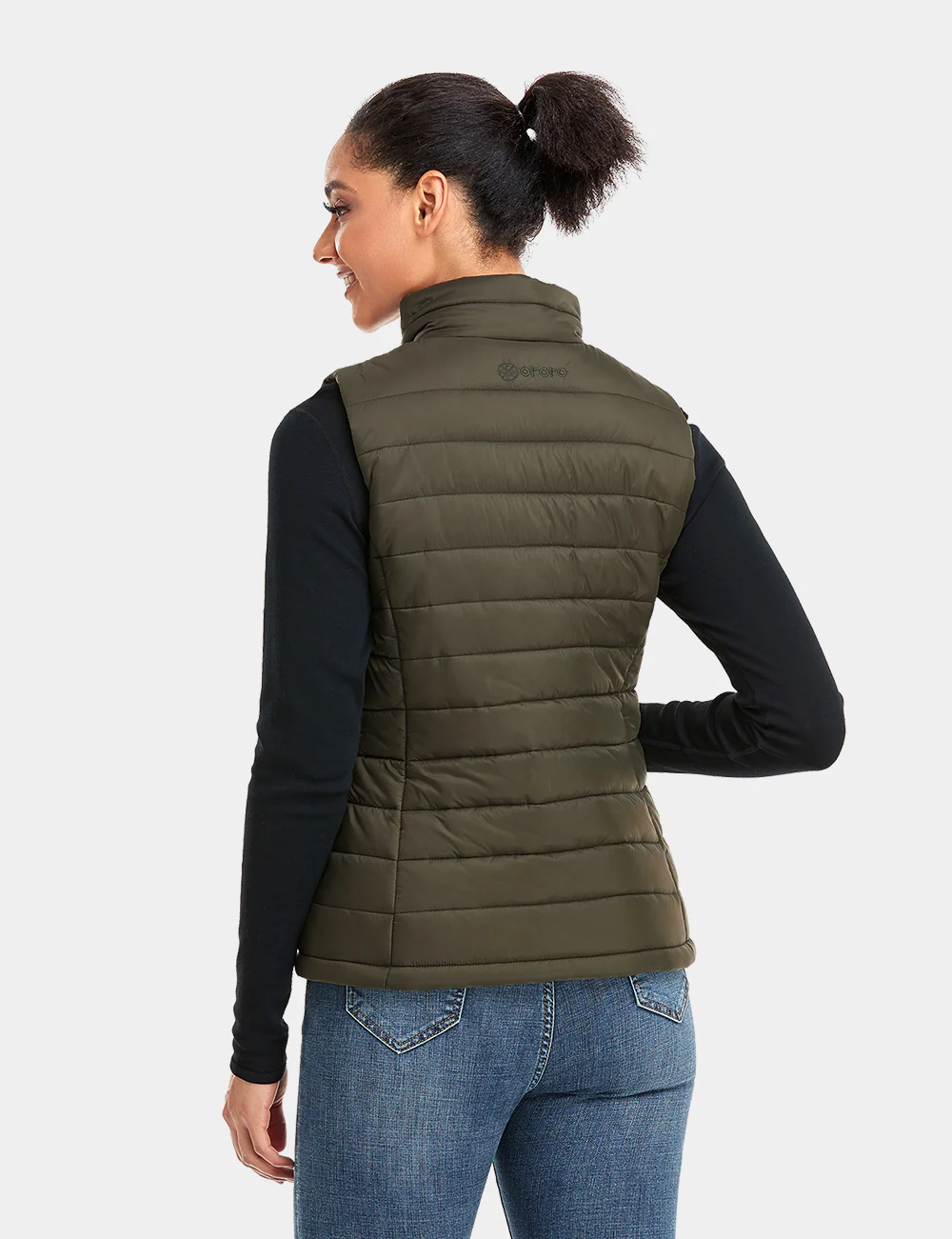 Women's Classic Heated Vest - Green - Image 4