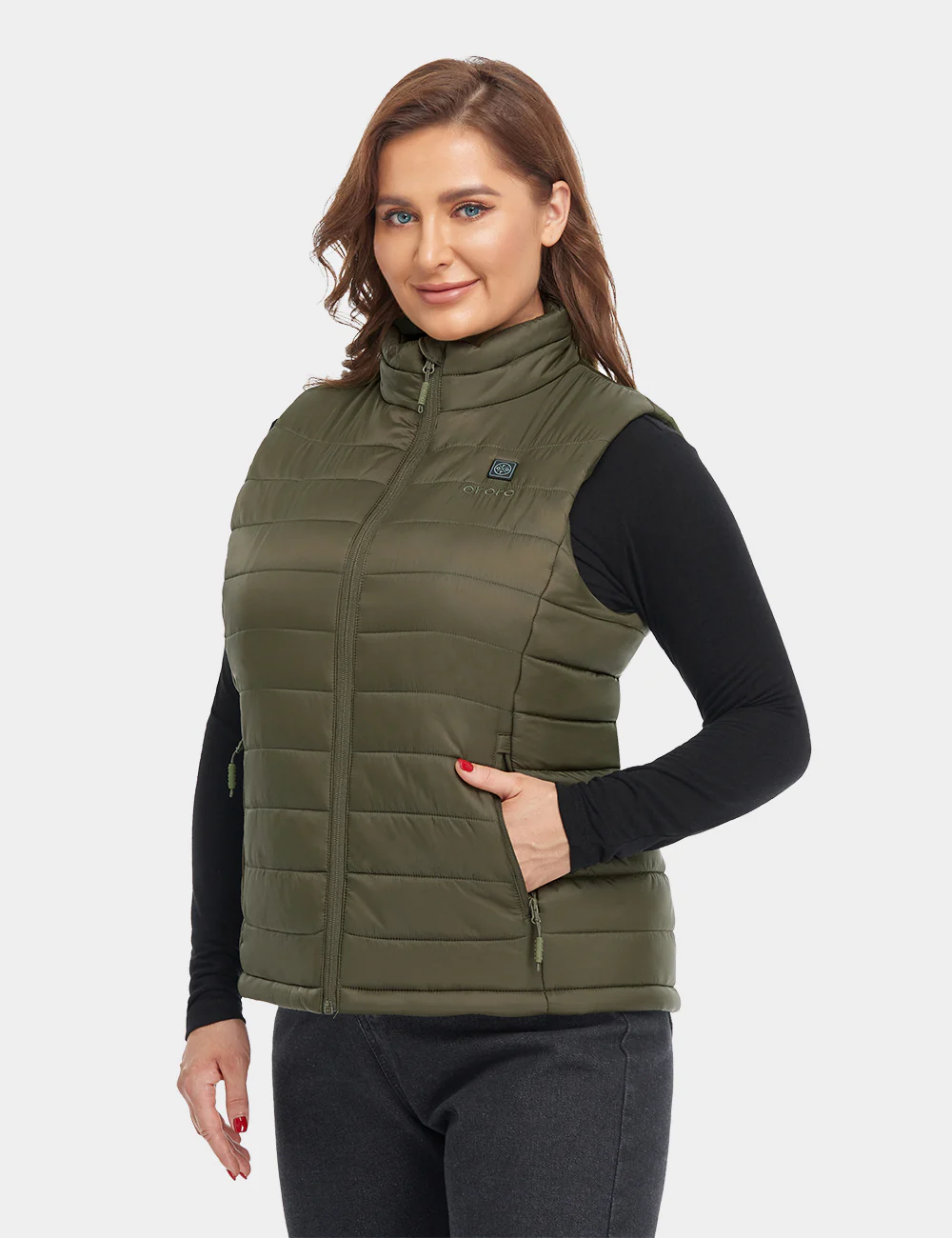 Women's Classic Heated Vest - Green - Image 6